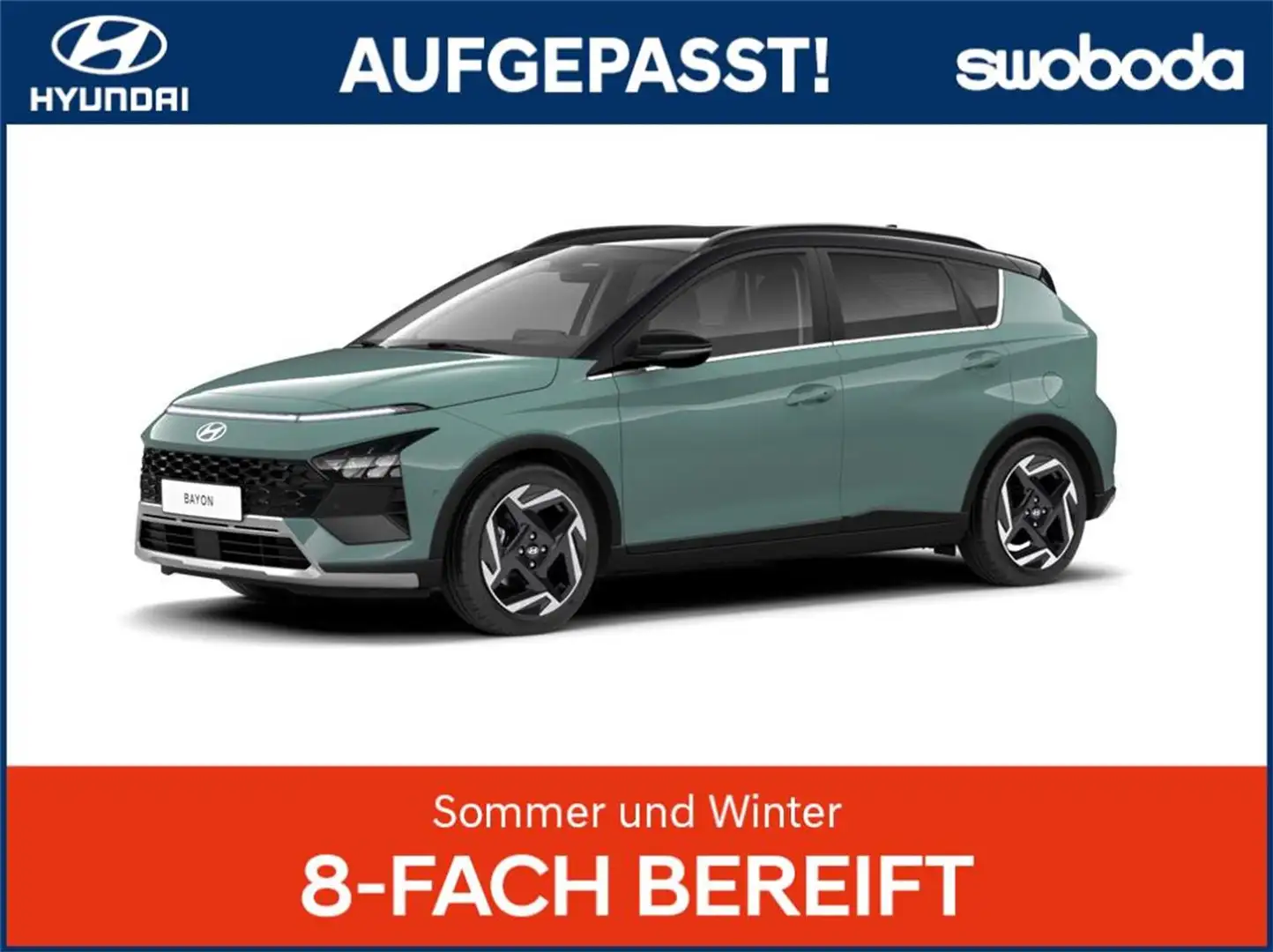 Hyundai BAYON Bayon GO Plus 1.2 MPI y5bu1-P4 Grün - 1