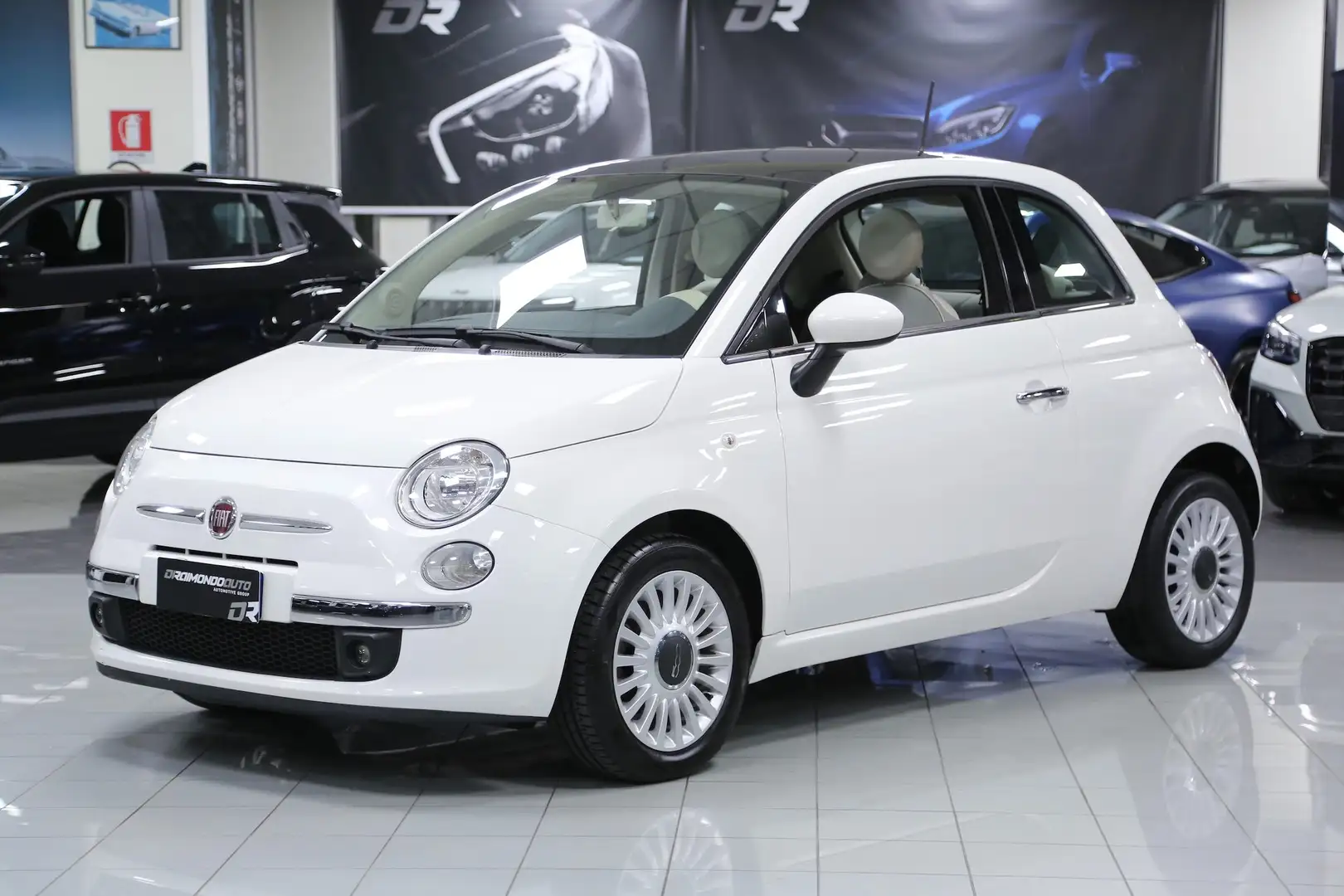 Fiat 500 1.2 Lounge Blanc - 1