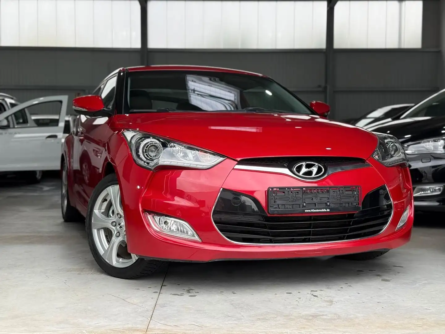 Hyundai VELOSTER Premium 1Hand Leder Navi SHZ Rood - 1