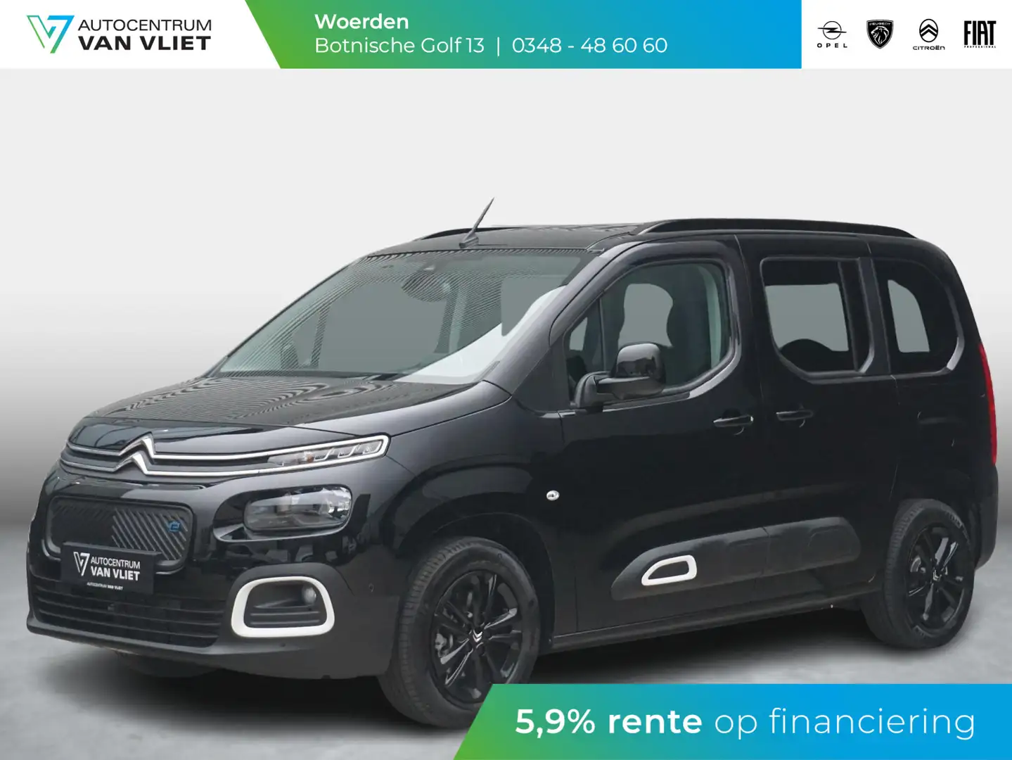 Citroen Berlingo e-Berlingo Feel L1 50 kWh Nieuw | 180° Camera | St Zwart - 1