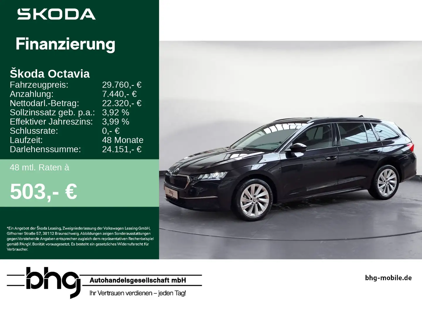 Skoda Octavia Combi 1.5 TSI Selection mHEV DSG *NAVI*T Schwarz - 1