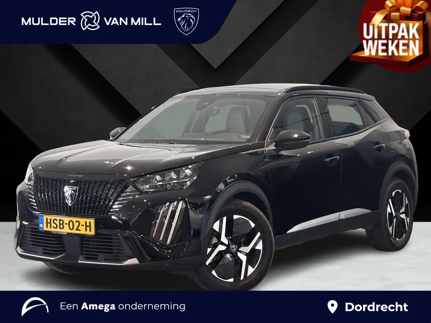 Peugeot 2008 GT 1.2 Hybrid 145pk e-DCS6 | SCHUIF/KANTELDAK | NA Negro - 1