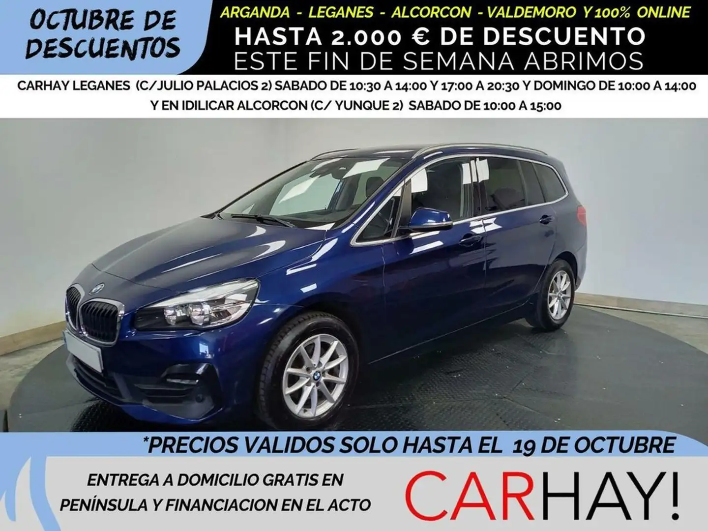 BMW 216 D ADBLUE (EU6D-TEMP) Blauw - 1