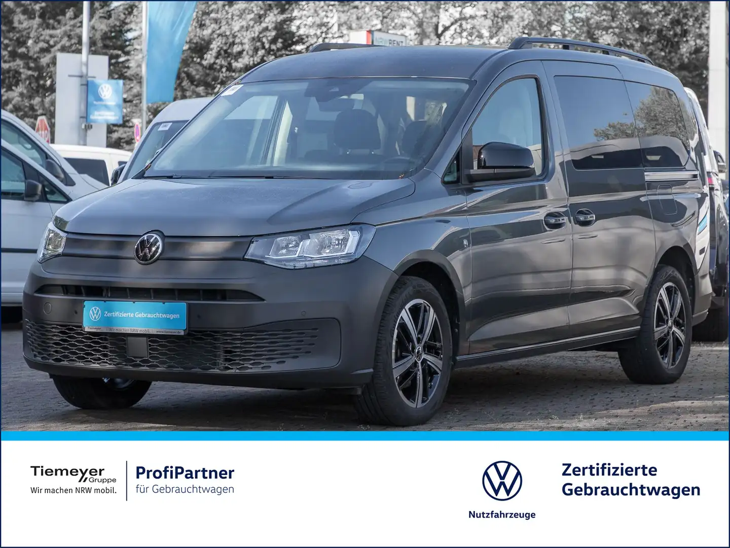 Volkswagen Caddy 2.0 TDI 4M AHK STHZG LM17 Grau - 1