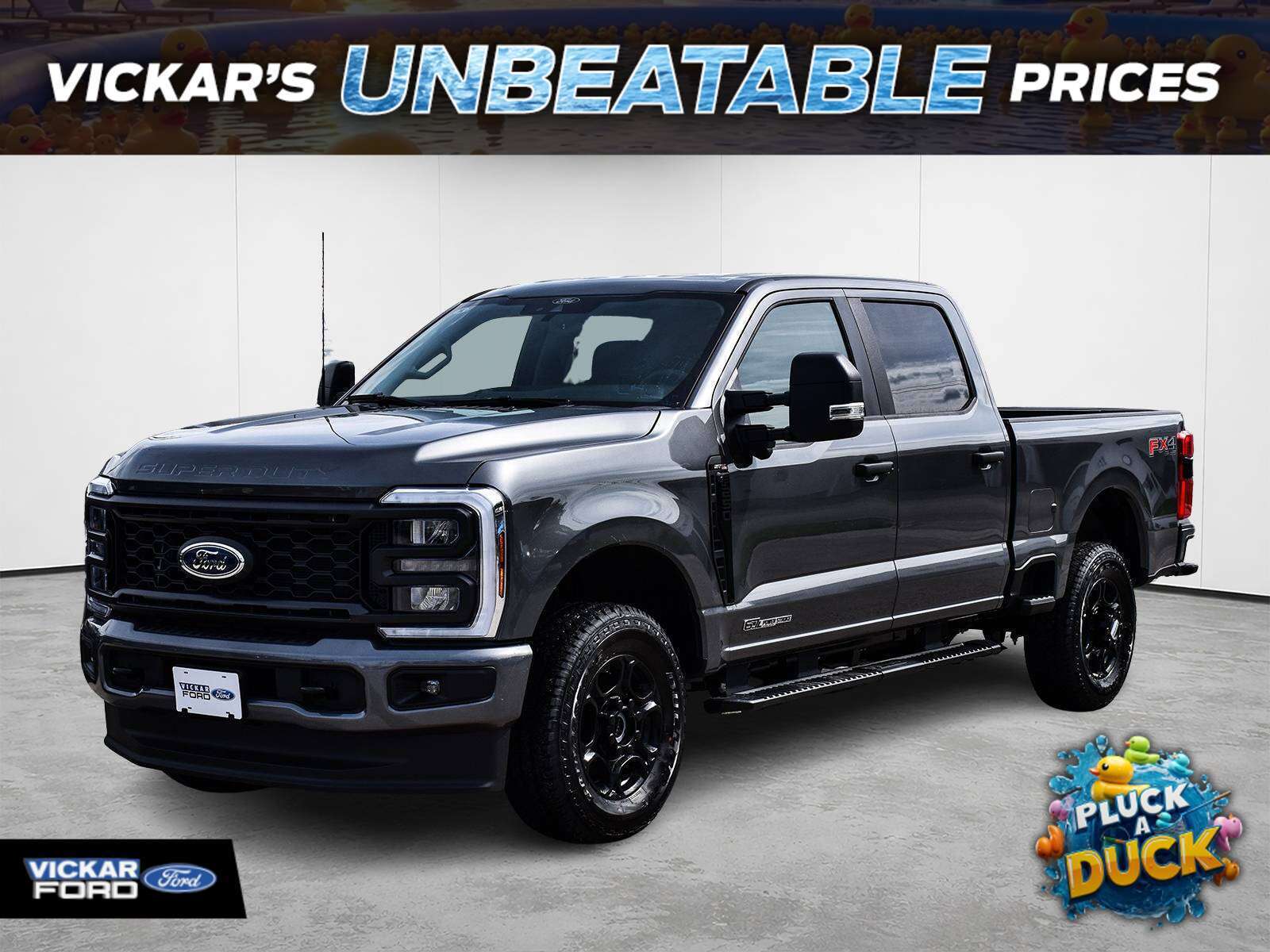 Gray 2026 Ford F-250 Super Duty Pickup Truck Four-Wheel Drive Automatic