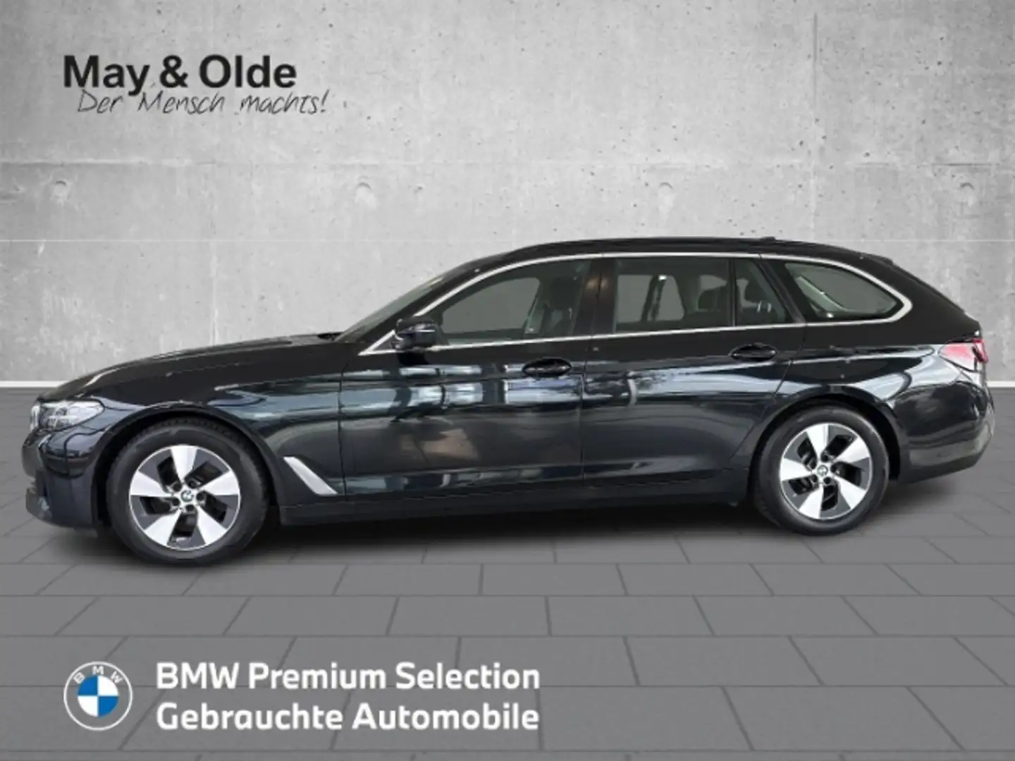 BMW 520 d Touring AHK T-Leder LED RFK NAVI Dig.Cockpit El. Schwarz - 2