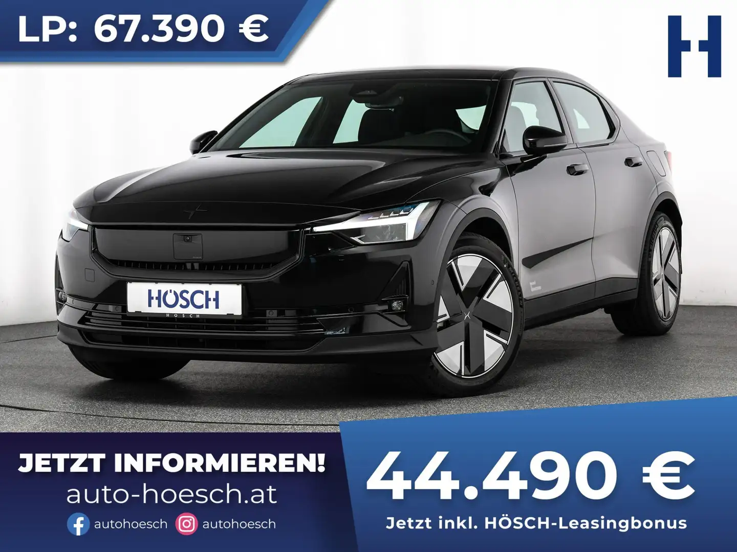 Polestar 2 Long Range Dual Motor 82kWh EXTRAS NEUWAGEN Schwarz - 1