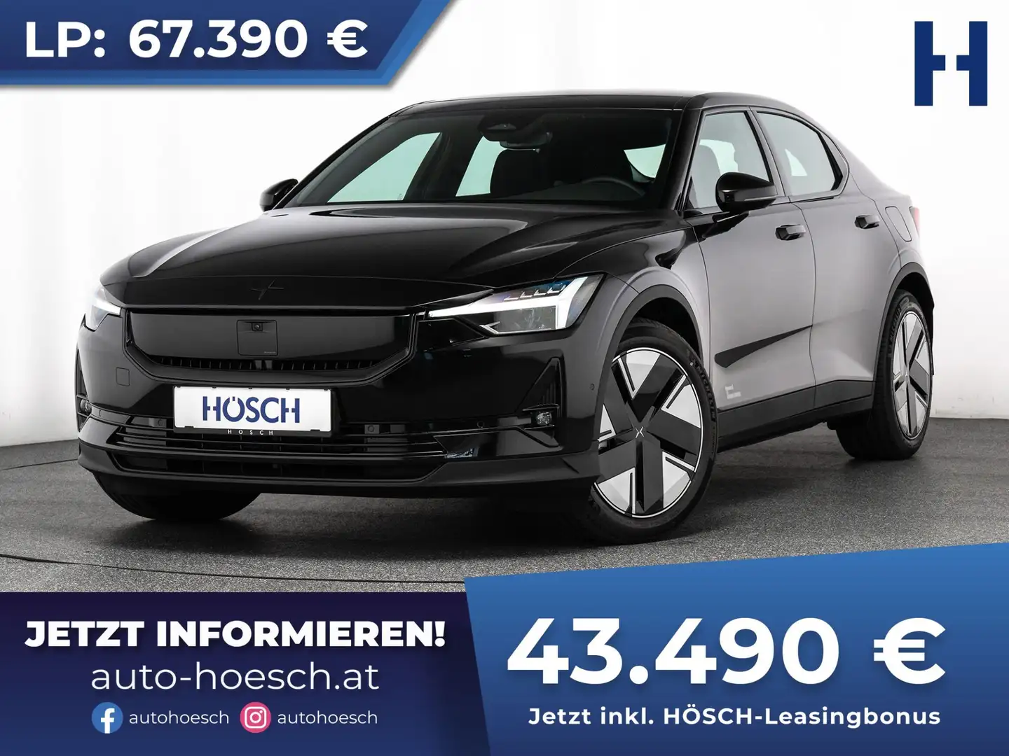 Polestar 2 Long Range Dual Motor 82kWh EXTRAS NEUWAGEN Schwarz - 1