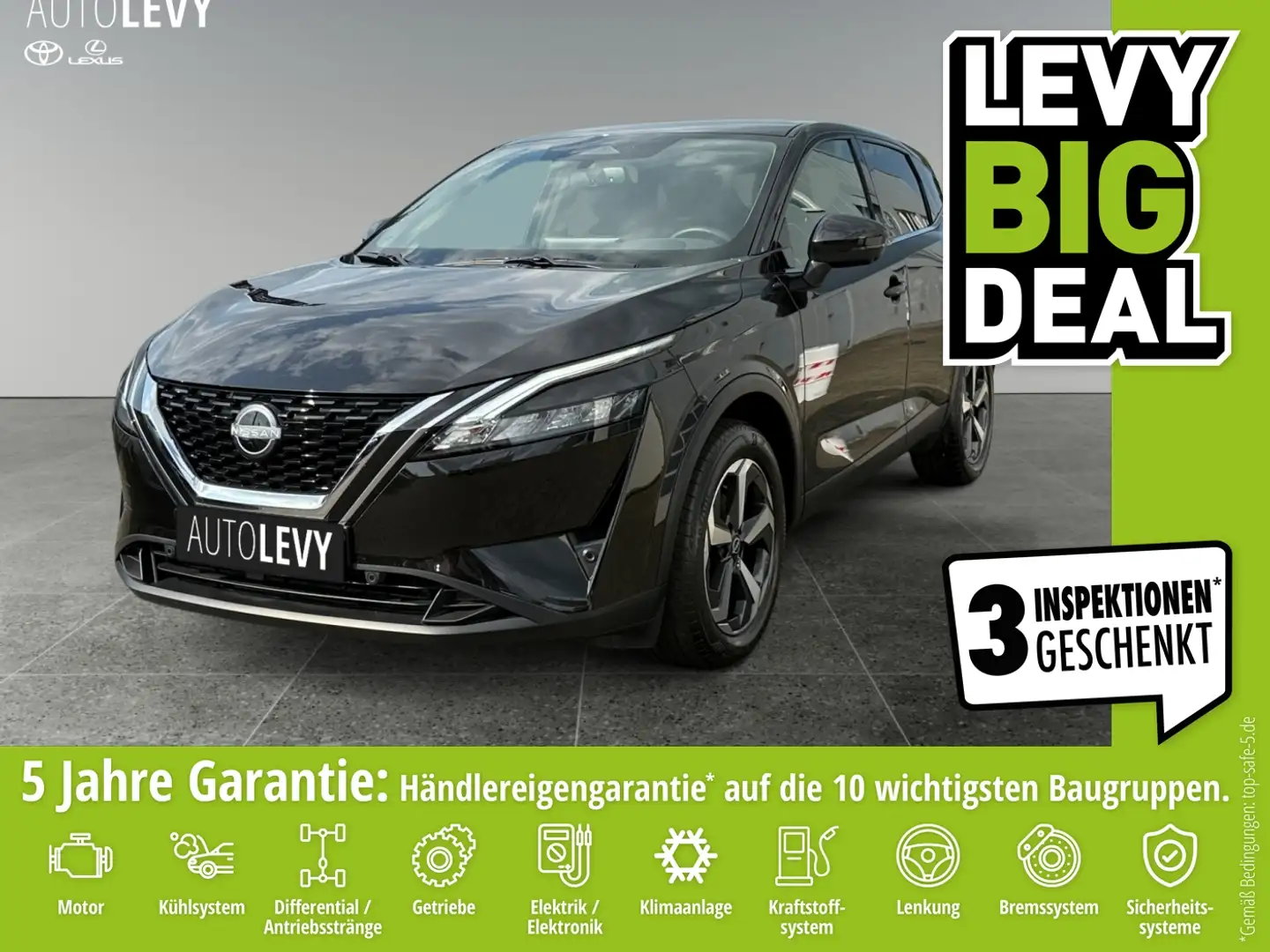 Nissan Qashqai N-Connecta 1.3 MHEV +Navi+LED+PDC Nero - 1