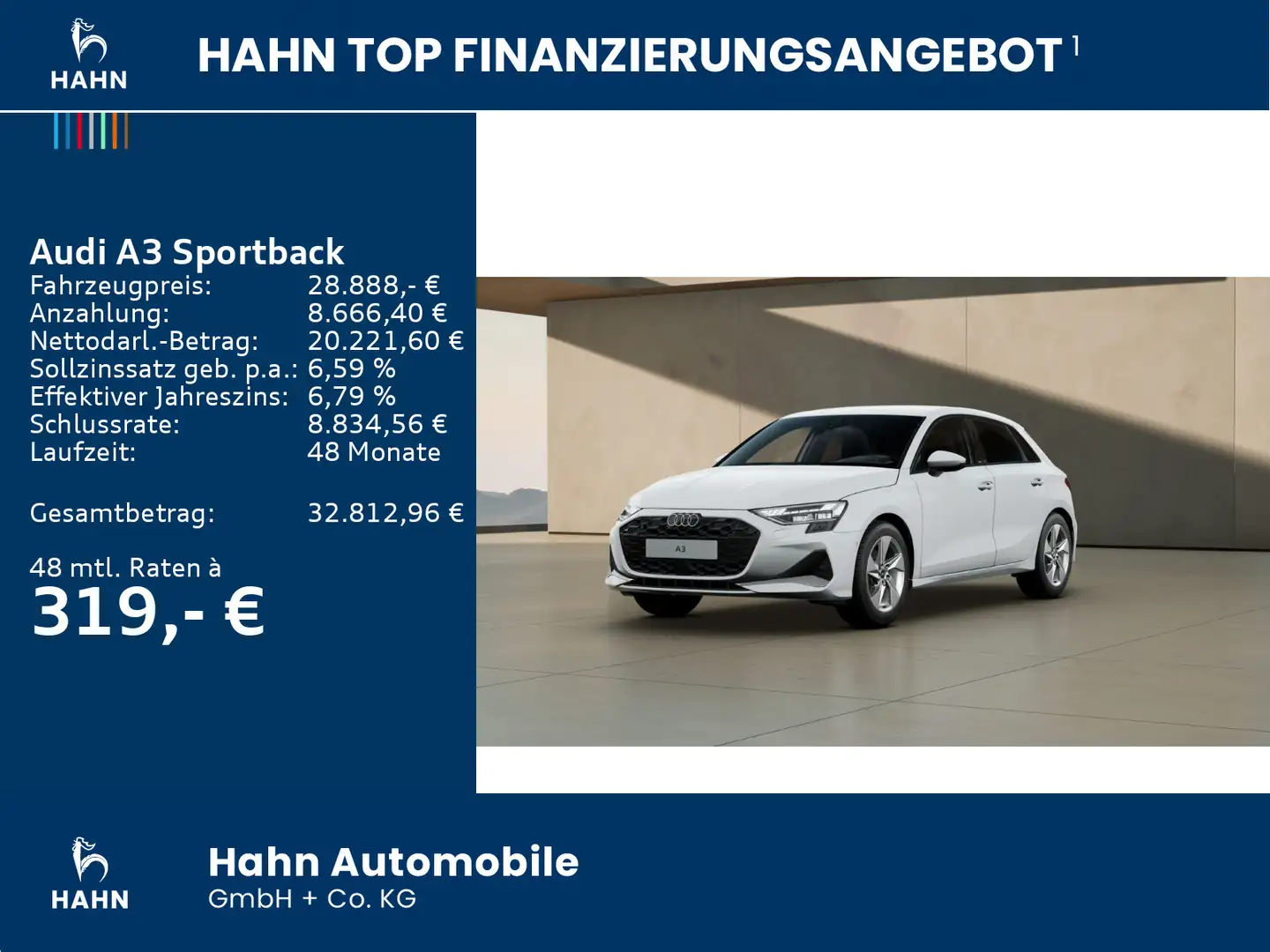 Audi A3 30TFSI advanced LED ACC CAM Sitzhzg Weiß - 2