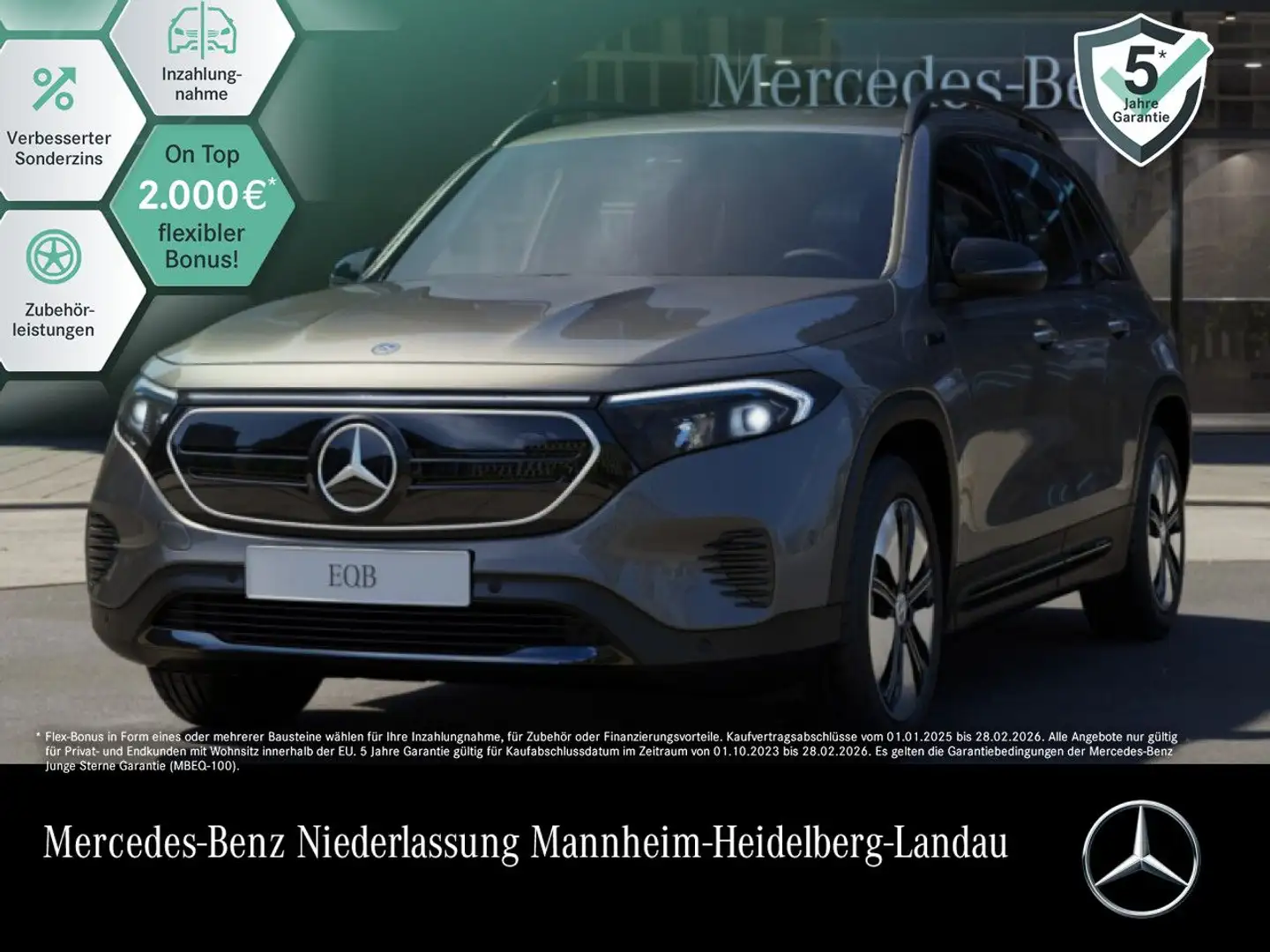 Mercedes-Benz EQB 250 ELECTRICART+NIGHT+PLUS-PAKET+KAMERA+SPUR Gris - 1
