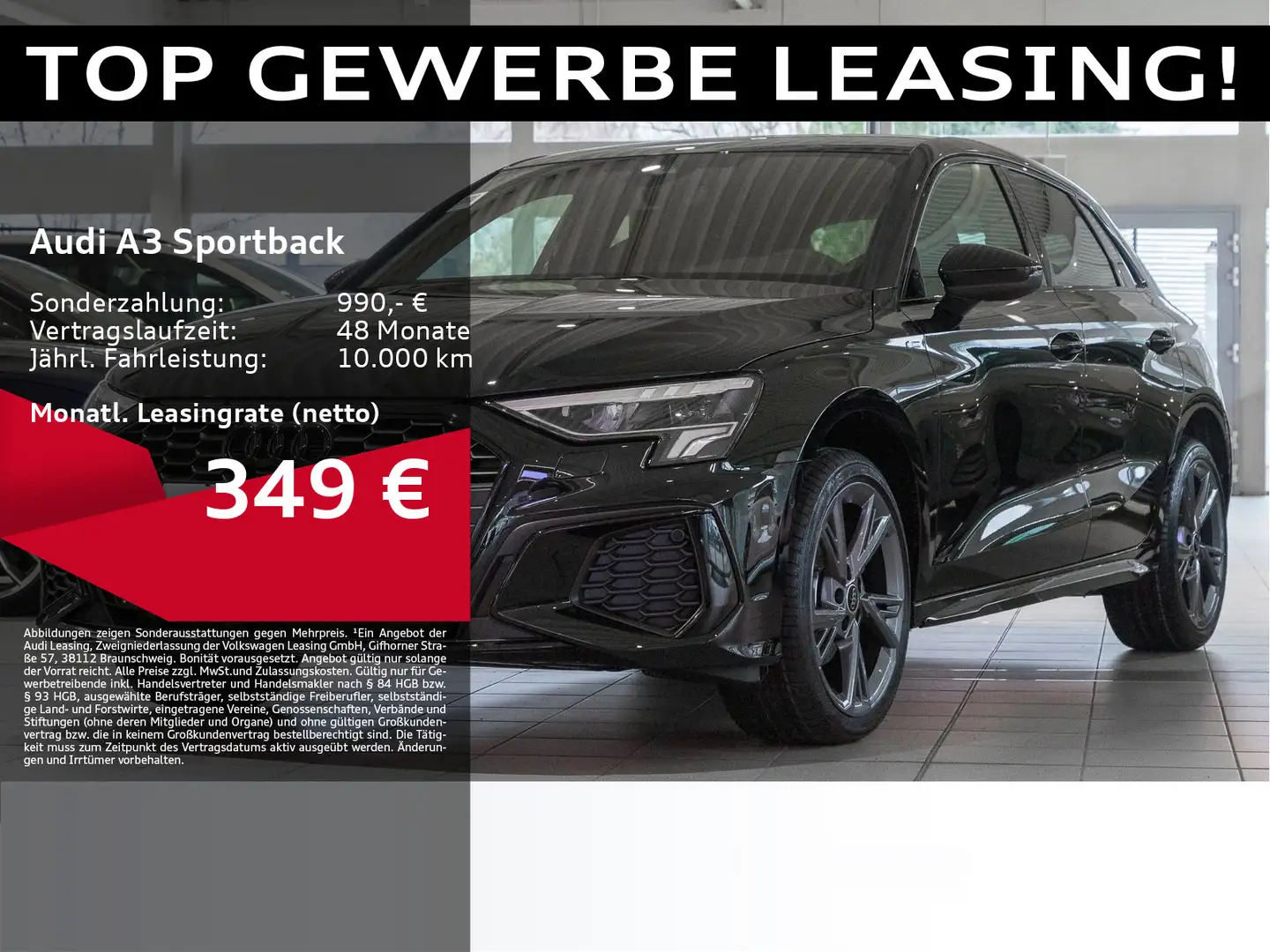 Audi A3 30 TFSI S LINE DAB+ LED VIRTUAL LM1 Schwarz - 1