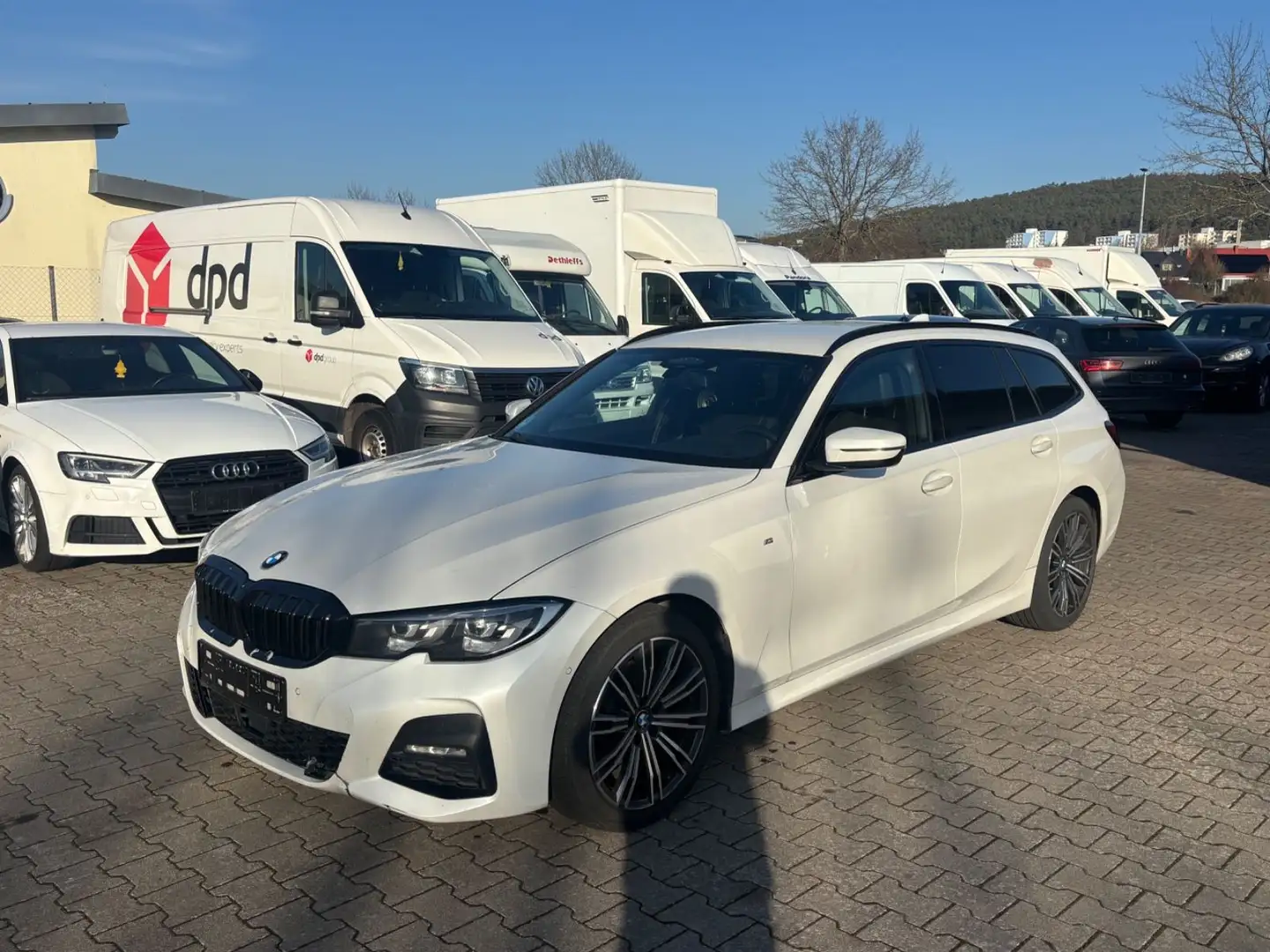 BMW 320 d Touring xDrive M Sport Blanc - 2