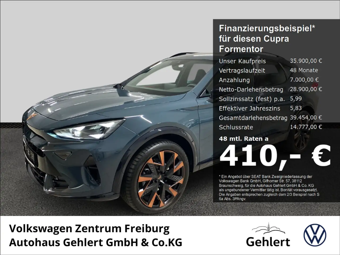 CUPRA Formentor 1.5 eTSI 110 KW 7-GANG DSG SOFORT VERFÜGBAR Blau - 1
