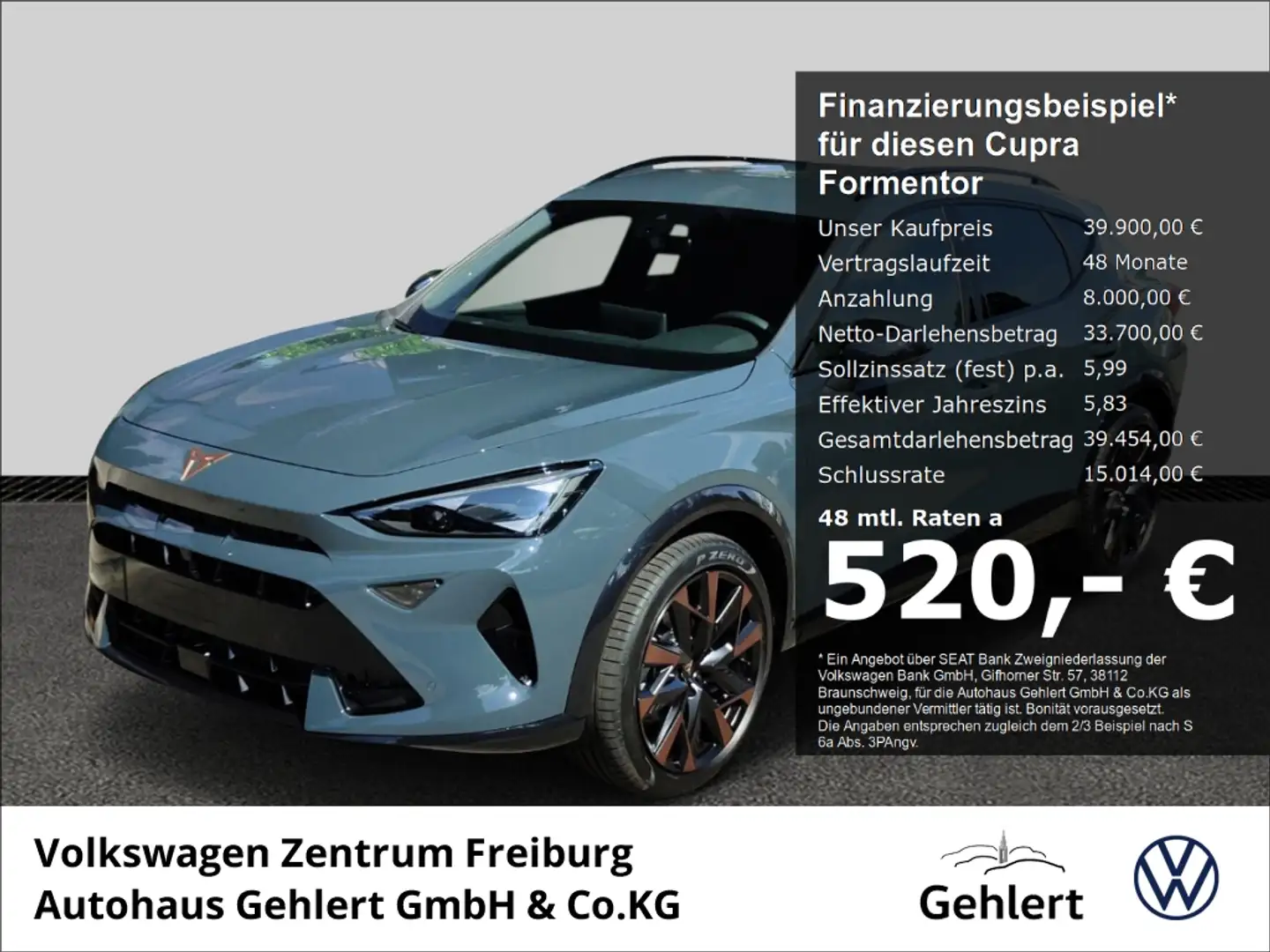 CUPRA Formentor 1.5 eTSI 110 KW 7-GANG DSG SOFORT VERFÜGBAR Blau - 1