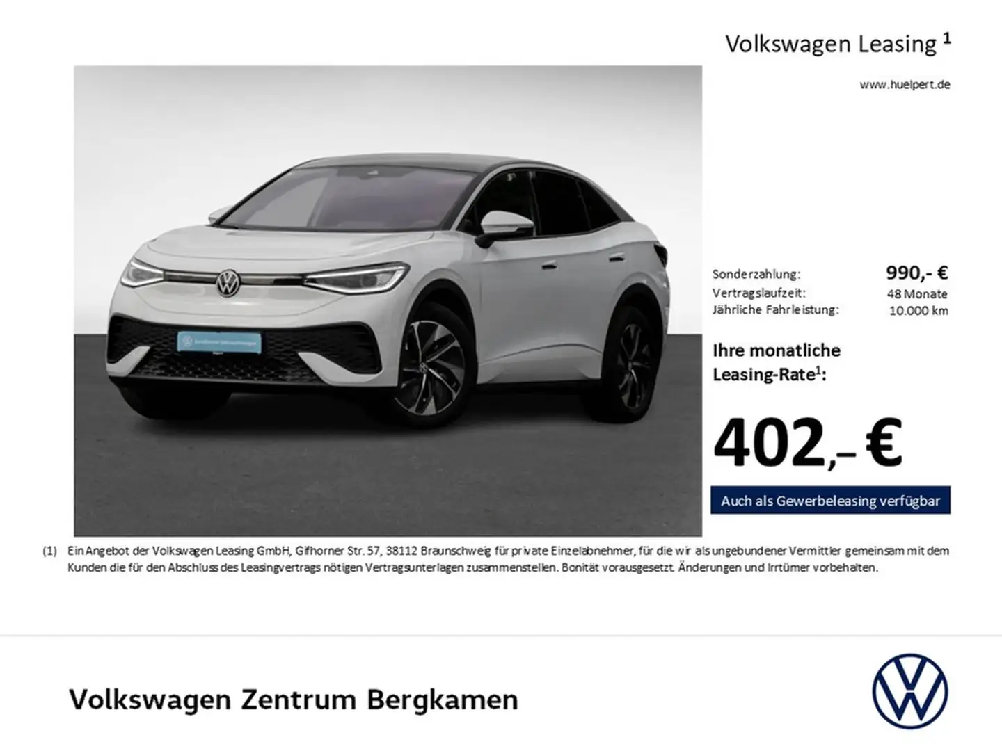 Volkswagen ID.5 PRO WÄRMEPUMPE ACC LM19 NAVI CARPLAY SITZHZ Weiß - 2