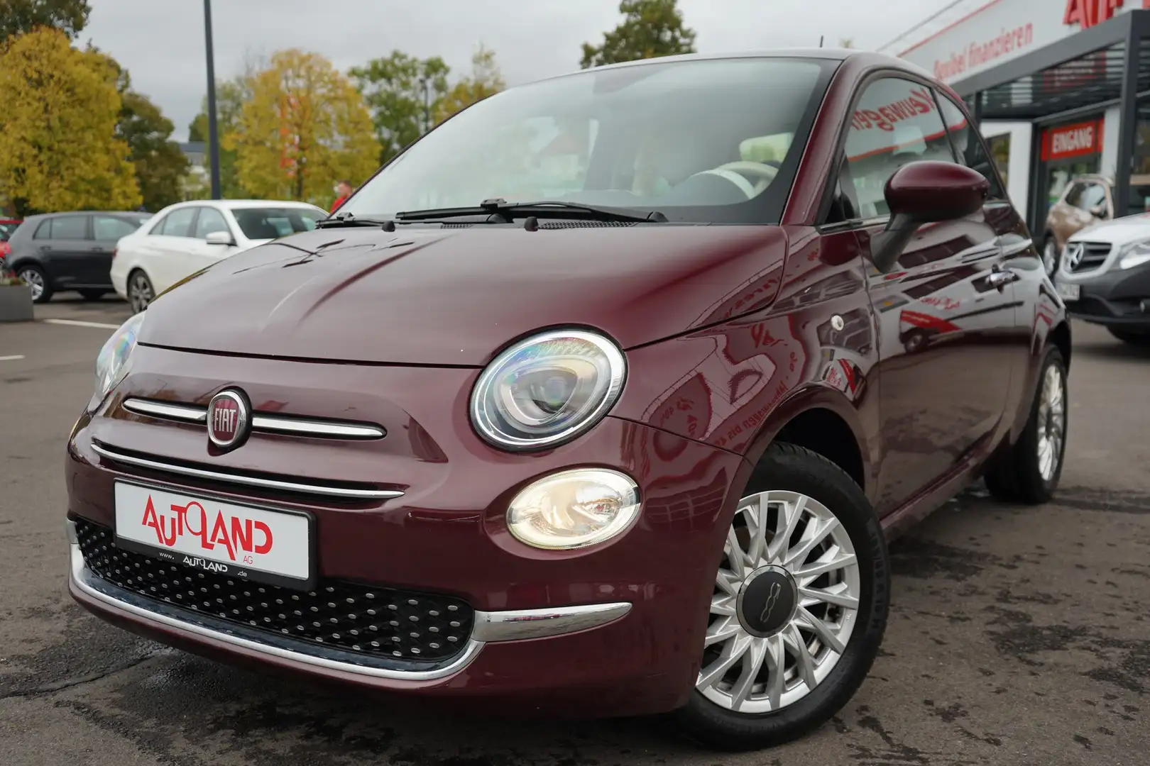 Fiat 500 1.2 Tempomat Freisprechanlage Bluetooth PDC Rojo - 2