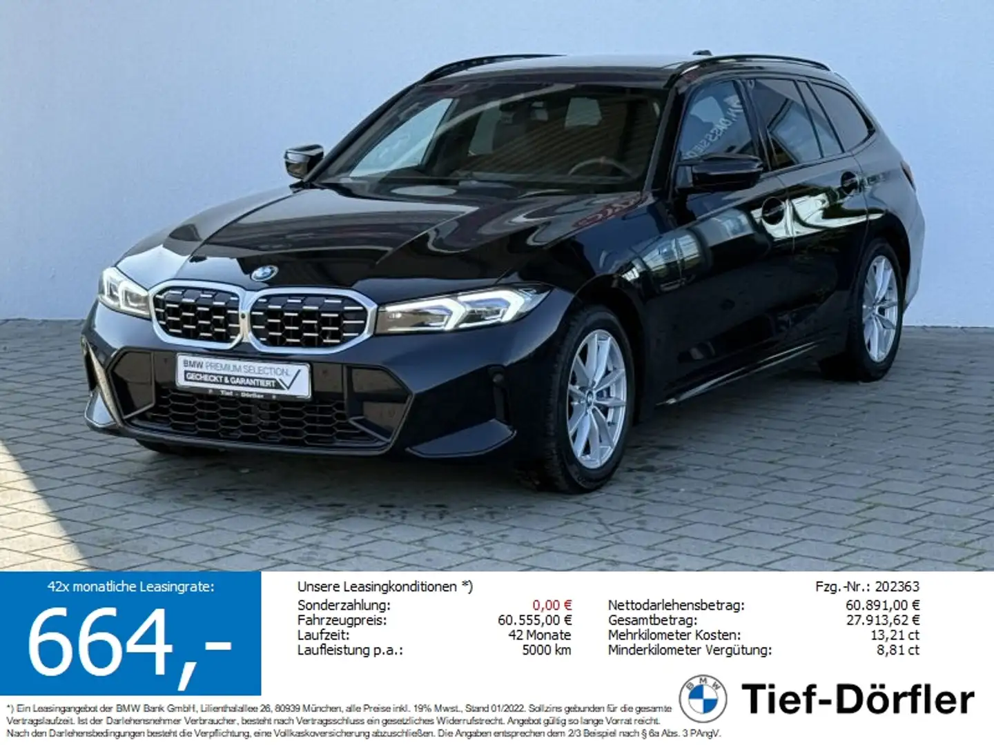 BMW 340 Mi xDrive LED+//PANO/AKUSTIK/K-ZUG/MEMO/PRIVA Schwarz - 1