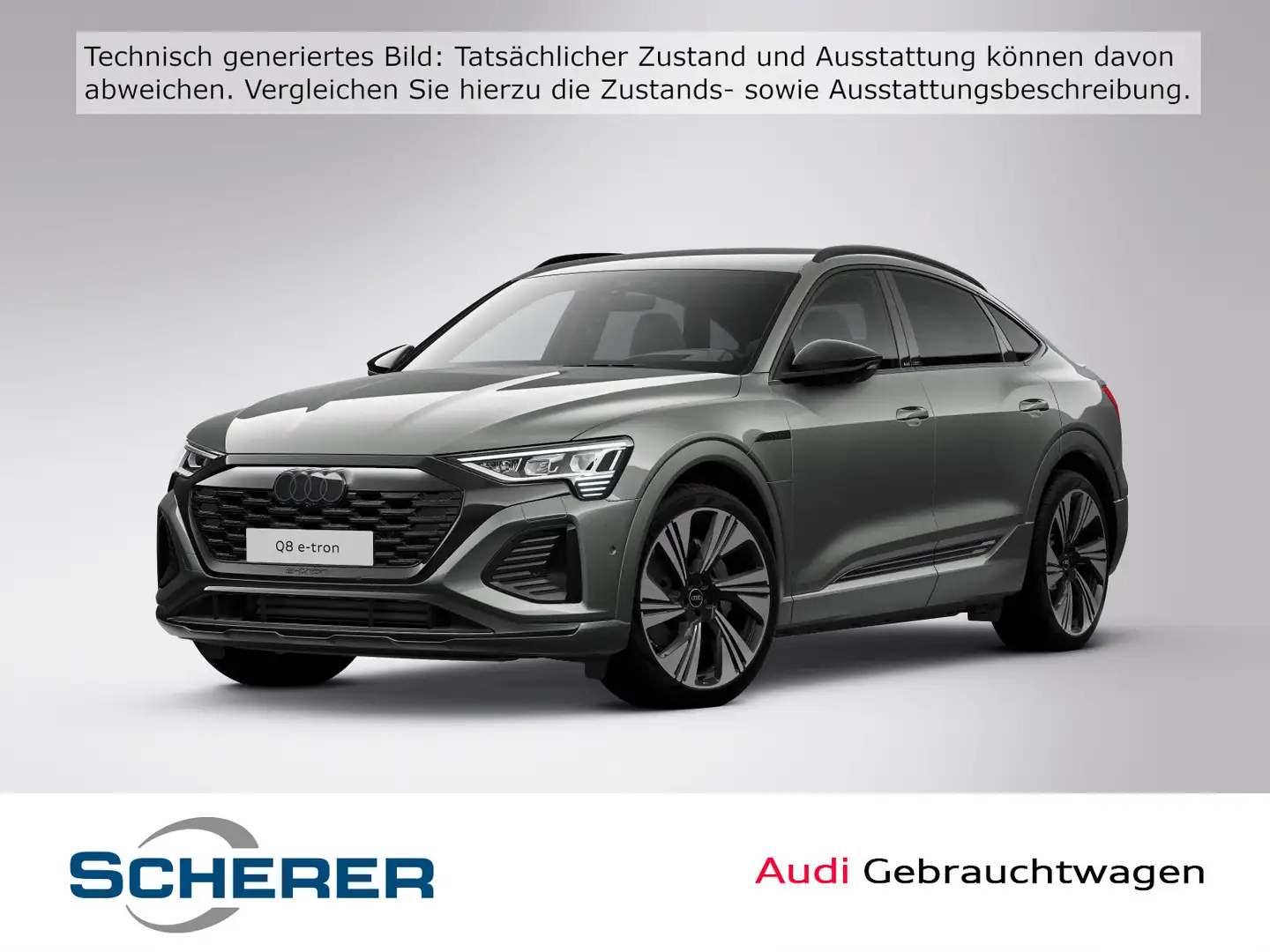 Audi Q8 e-tron S line 55 e-tron quattro 300 Grau - 1