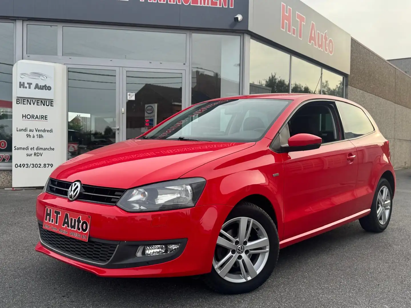 Volkswagen Polo 1.2 TSI Sportline/Boite auto/Etat neuf/Airco! Rosso - 1