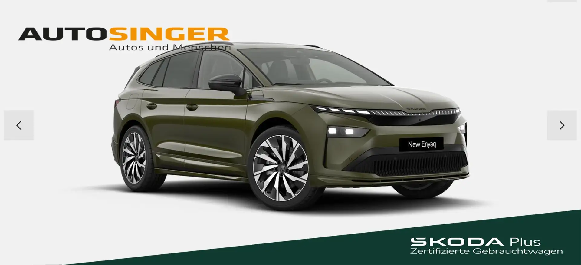 Skoda Enyaq 85x Sportline *WÄRME*PANO*MATRIX*360*ACC* Grün - 1