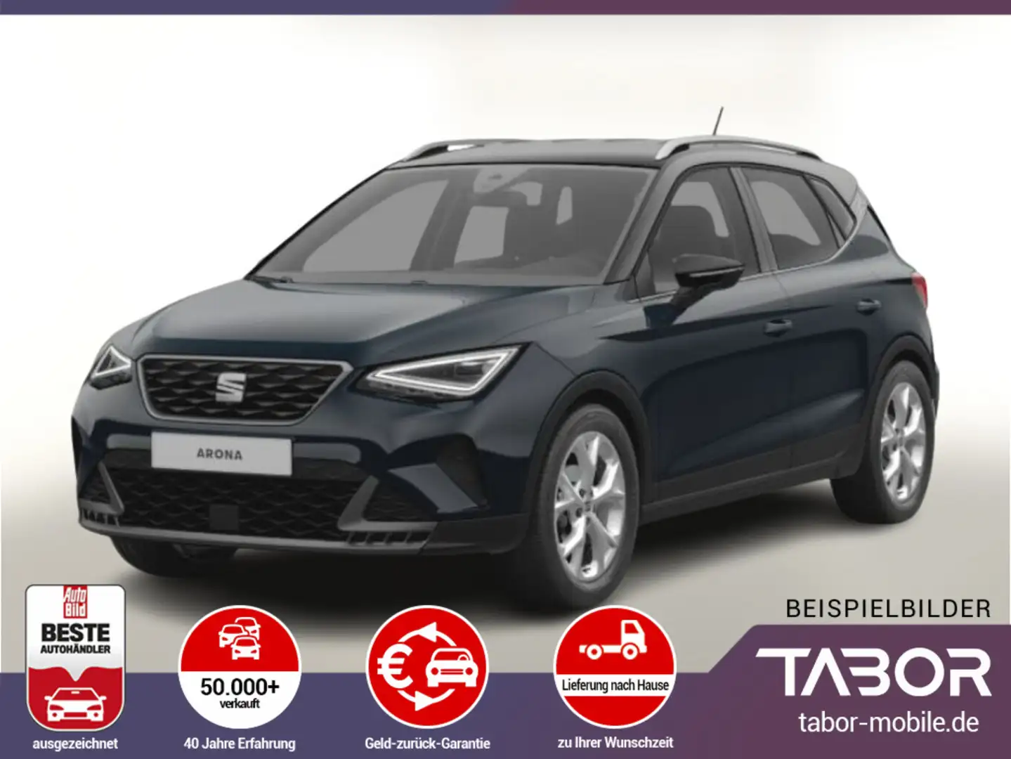 SEAT Arona 1.0 TSI 116 DSG FR VollLED SHZ FahrAssXL Blau - 2