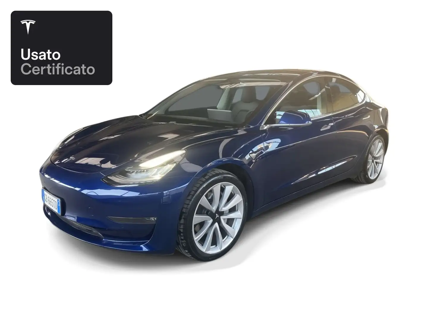 Tesla Model 3 Long Range AWD Bleu - 1