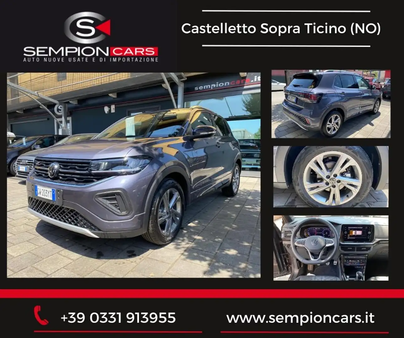 Volkswagen T-Cross 1.0 tsi R LINE 115cv Restyling PREZZO REALE Gris - 1