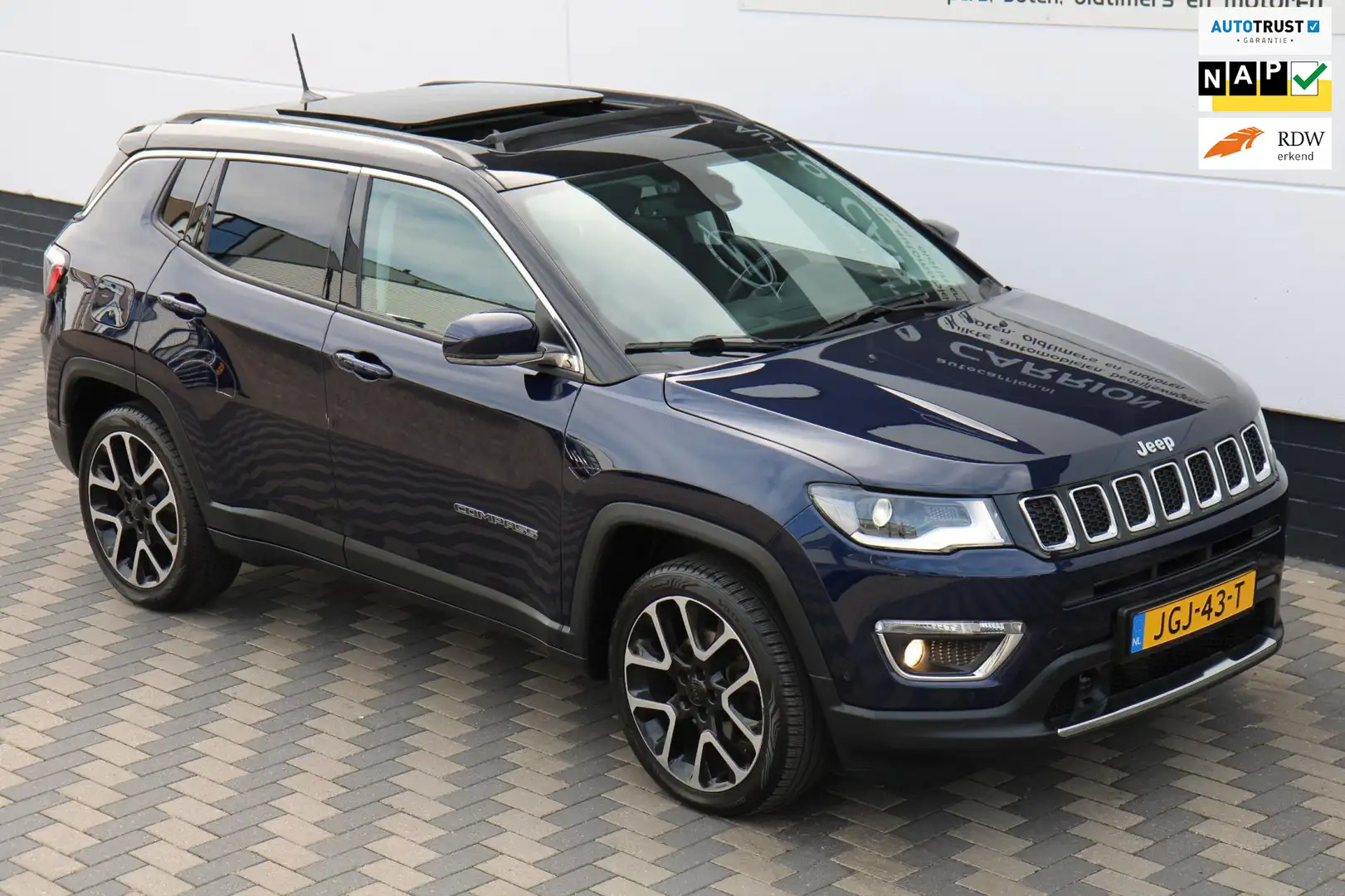 Jeep Compass 1.4 MultiAir Pano Xenon Carplay Camera Leder !! Blauw - 1