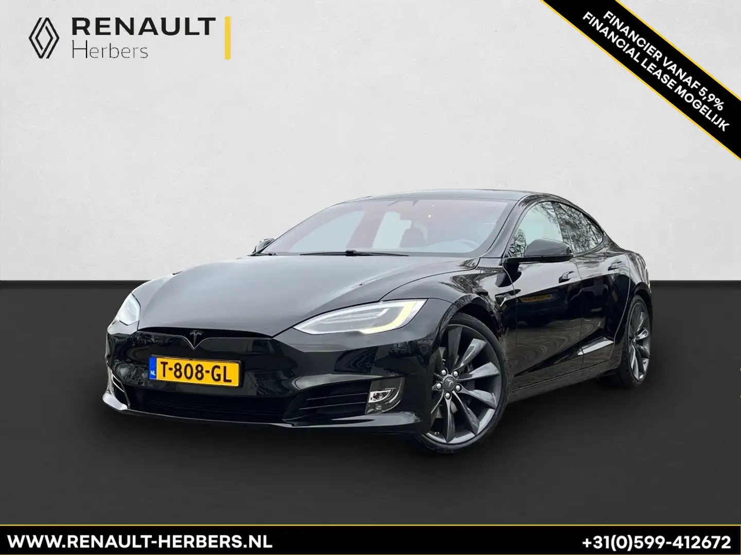 Tesla Model S 75D BASE / CRUISE / PANO / 21" / STOEL/STUUR VERW. Zwart - 1