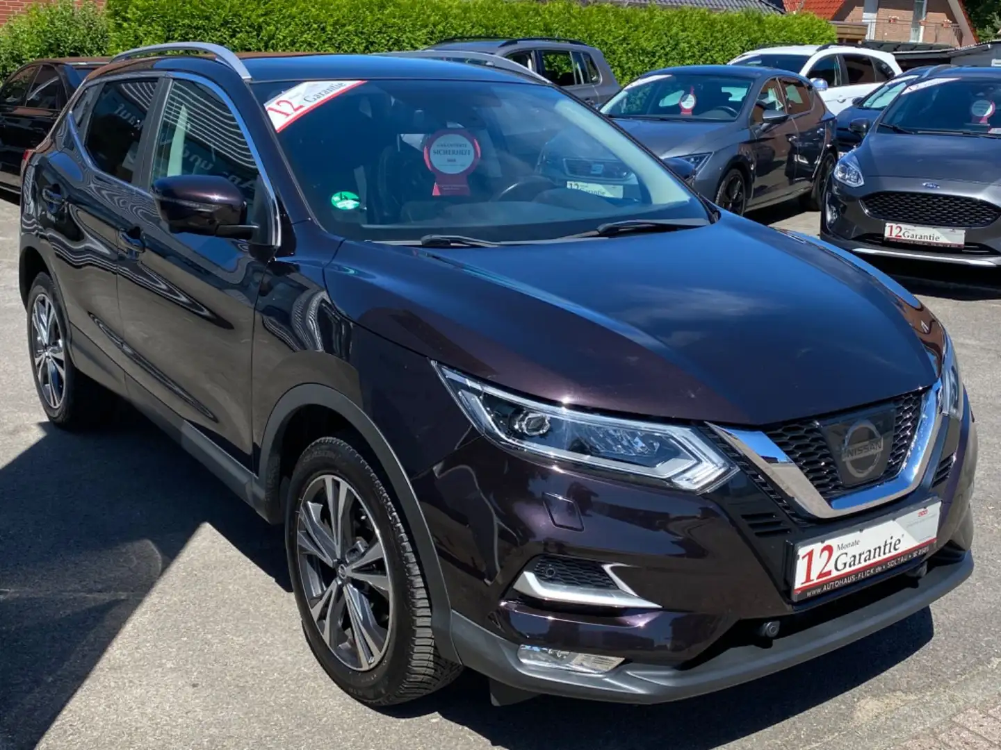Nissan Qashqai N-Connecta/LED/Navi/360°/Keyless/Tempoma Paars - 2