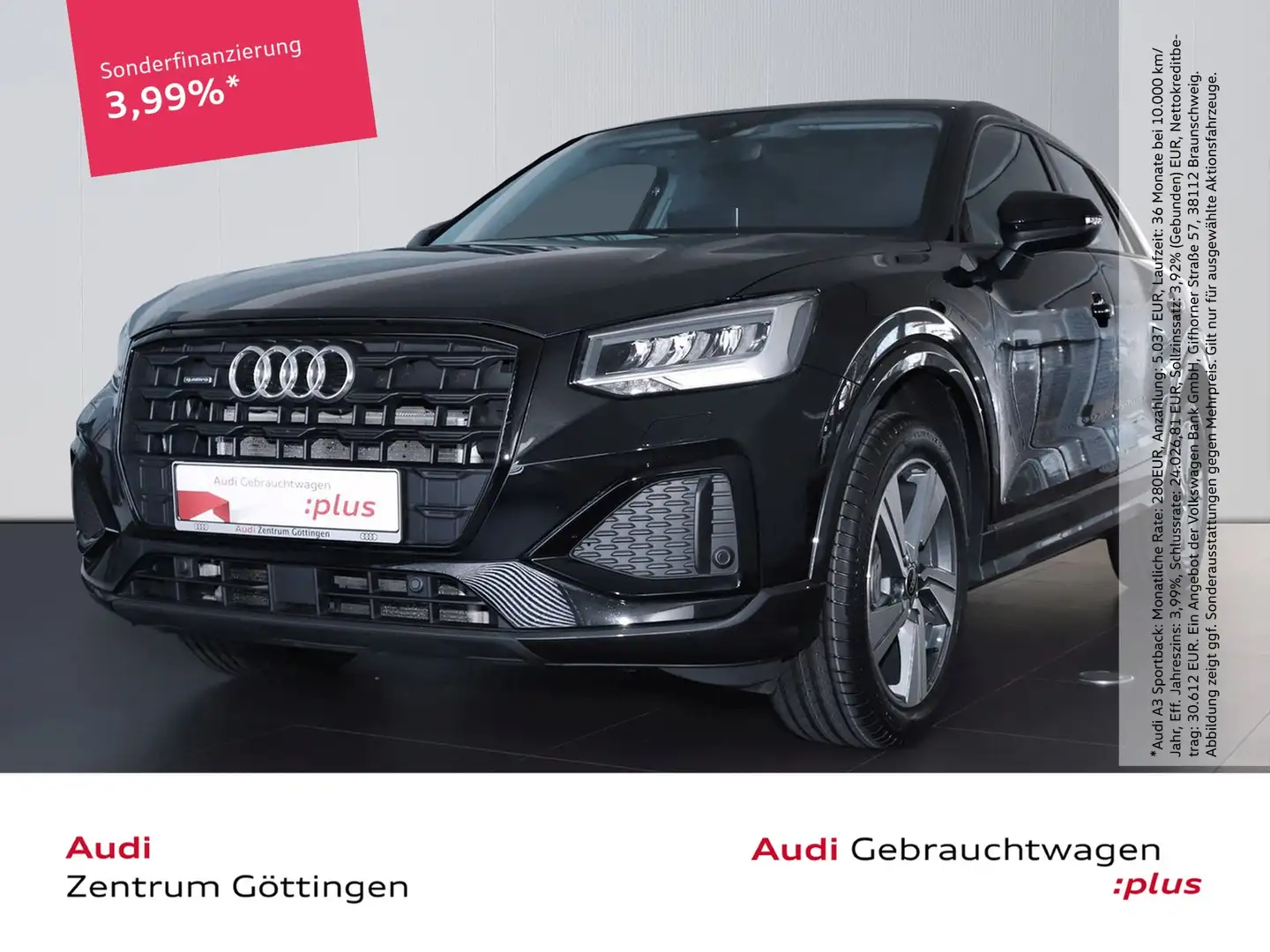 Audi Q2 40 TFSI quattro S tronic advanced OPTIK+SOUND Zwart - 1