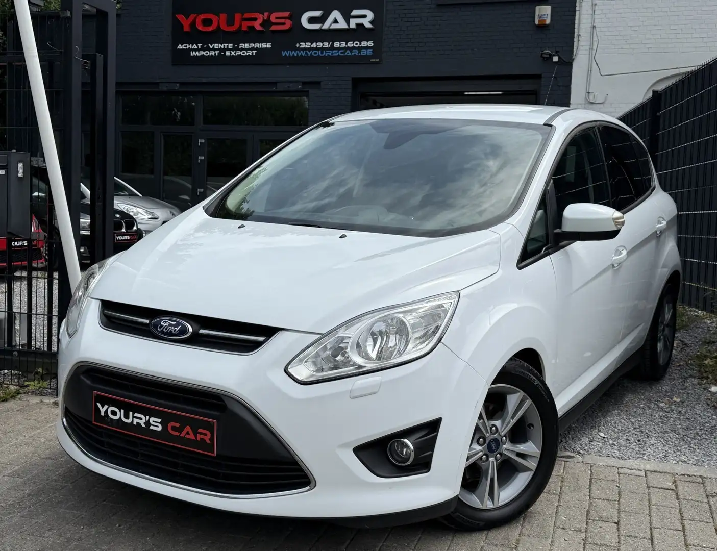 Ford C-Max 1.0i - Euro 5b - Navigation - Bluetooth - Clim ! Blanc - 1