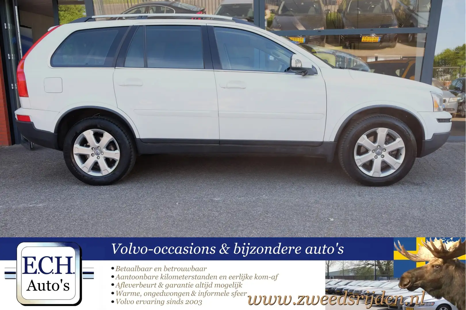 Volvo XC90 VERKOCHT -- 3.2 243 pk Aut. Summum, Leer, 7 zits, Blanco - 2