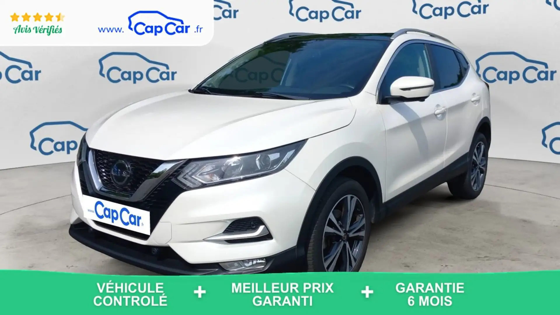 Nissan Qashqai II 1.3 DIG-T 140 N-Connecta Blanc - 1