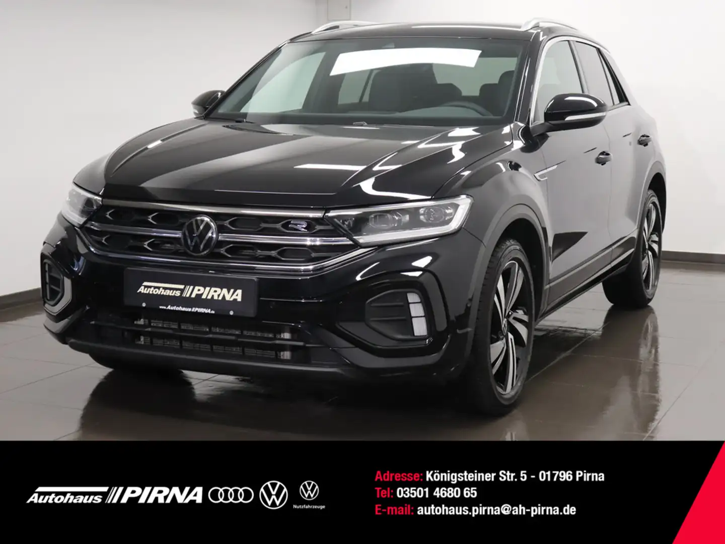Volkswagen T-Roc 1.5 TSI R-Line LEDER NAVI LED ACC Schwarz - 1