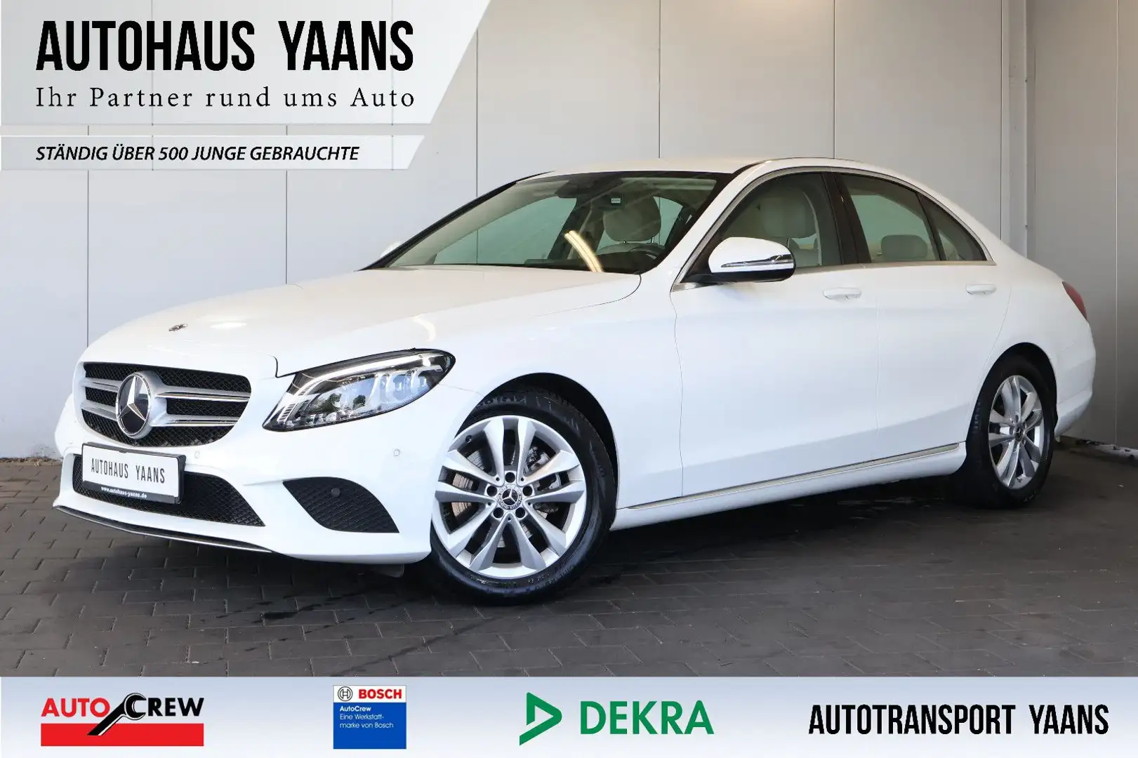 Mercedes-Benz C 220 d Avantgarde WIDE+MULTIBEAM+KAM+LED+AHK Weiß - 1
