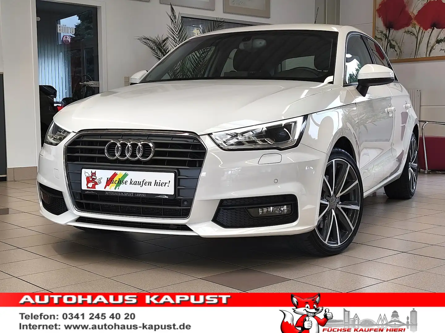 Audi A1 1.6 TDI Sport/Xenon Plus/MMI/Teilleder/17´´ Blanc - 1