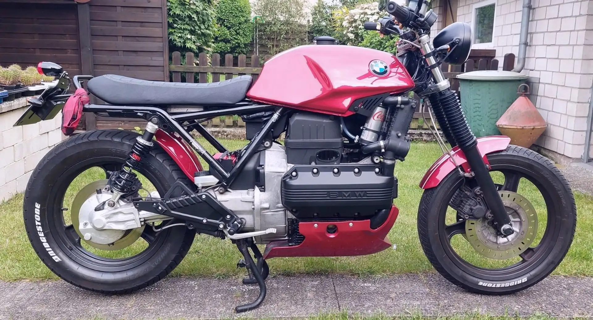 BMW K 100 Cafe Racer Rouge - 1