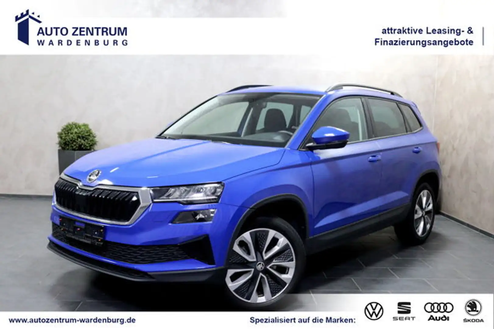 Skoda Karoq Style 2.0 TDI DSG CAM LED NAVI SHZ PDC TEM Style Blau - 1