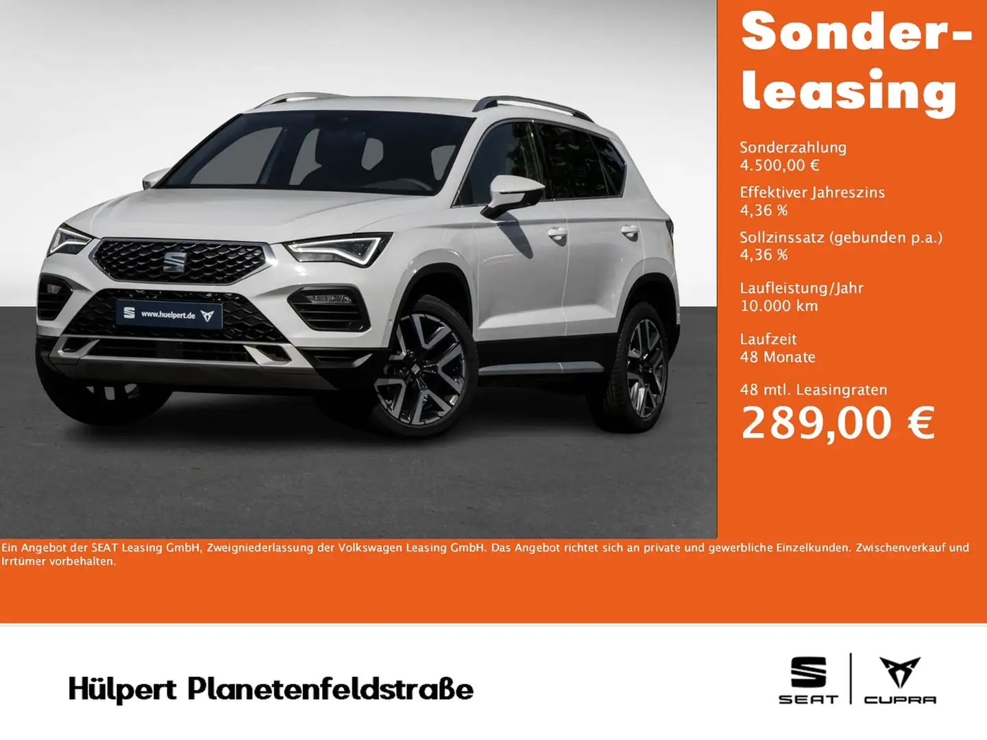 SEAT Ateca 1.5 XPERIENCE DSG NAV ACC SHZ RFK PDC 18LM Blanco - 1