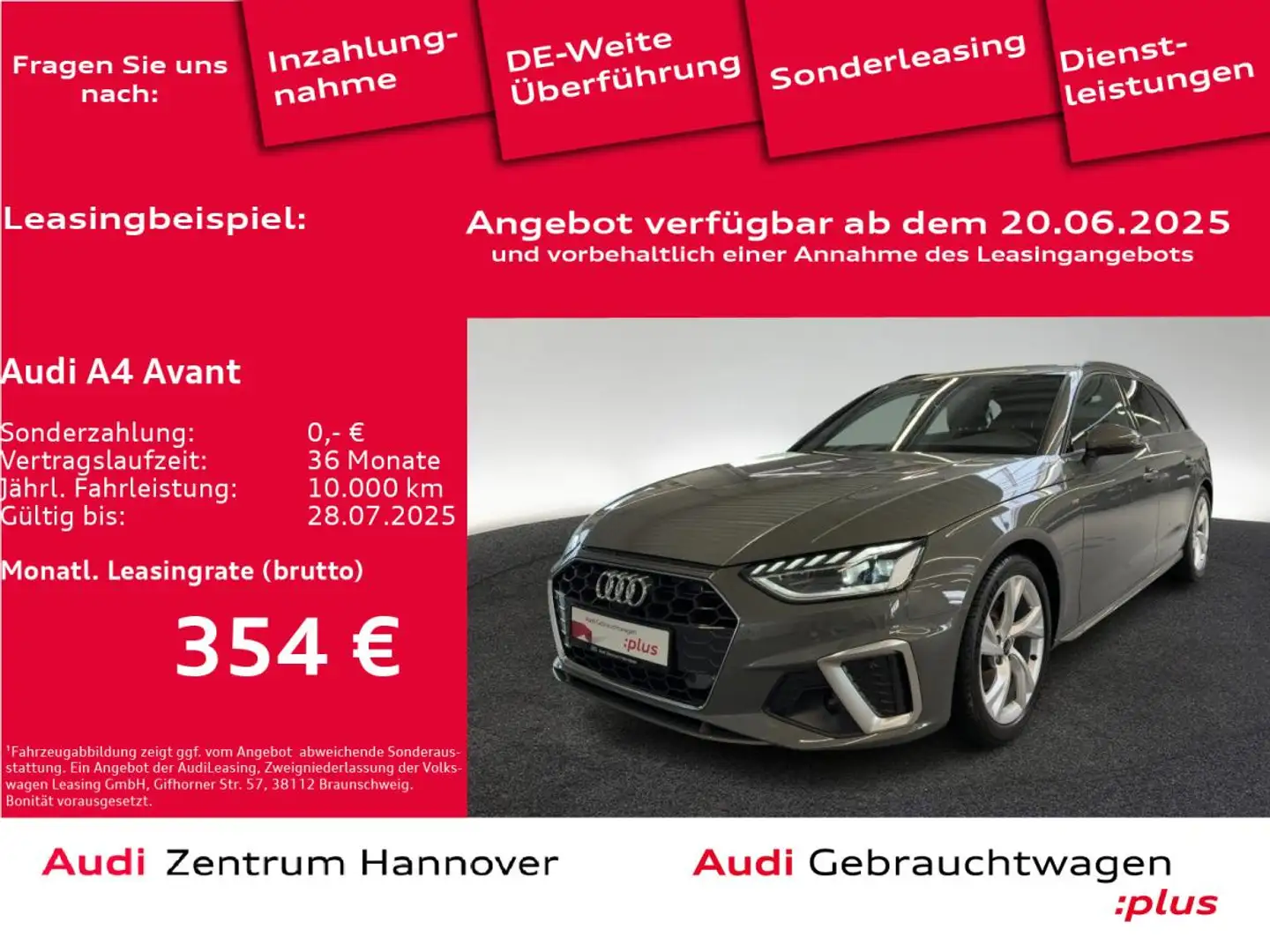 Audi A4 Avant S line 35 TDI AHK Memory Kamera LED Grau - 1