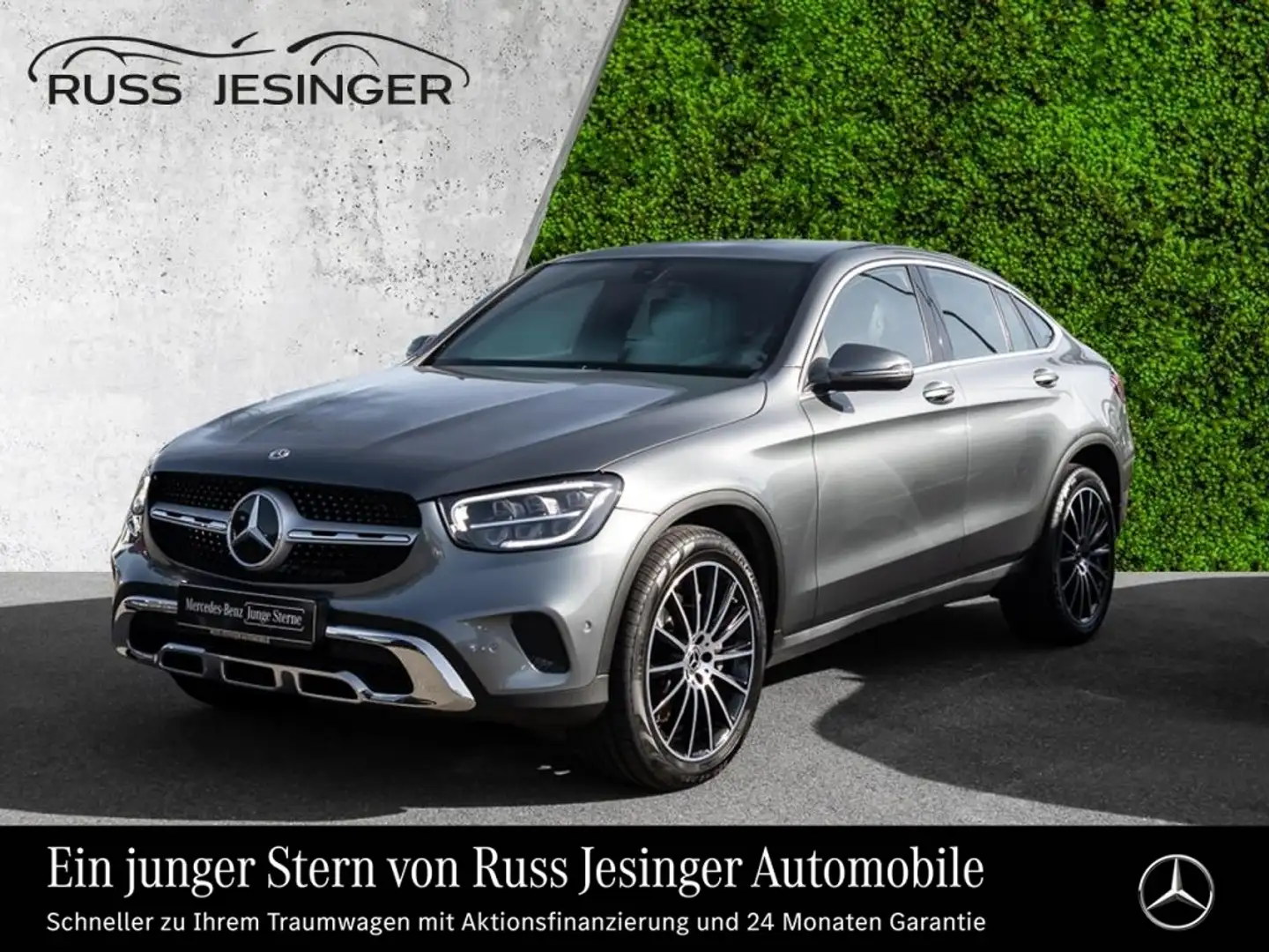 Mercedes-Benz GLC 400 d 4M Coupé *MBUX*LED*Navi*Cam*ParkA*PDC* Gris - 1