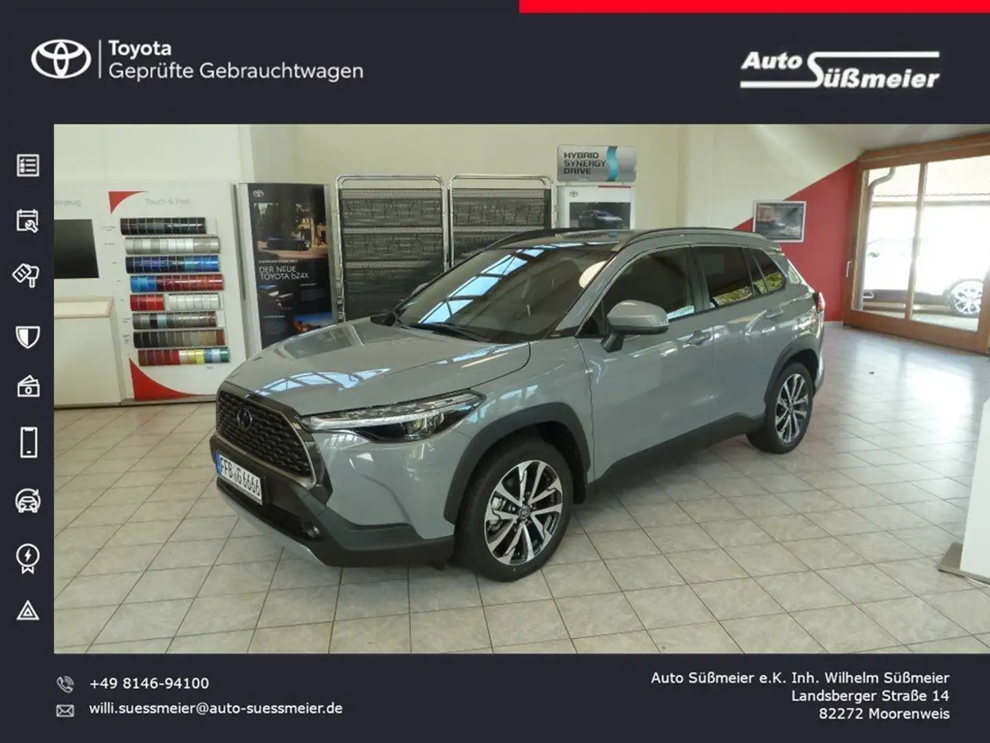 Toyota Corolla Cross 2.0 Hybrid TeamD *Premium-Paket* Grau - 1