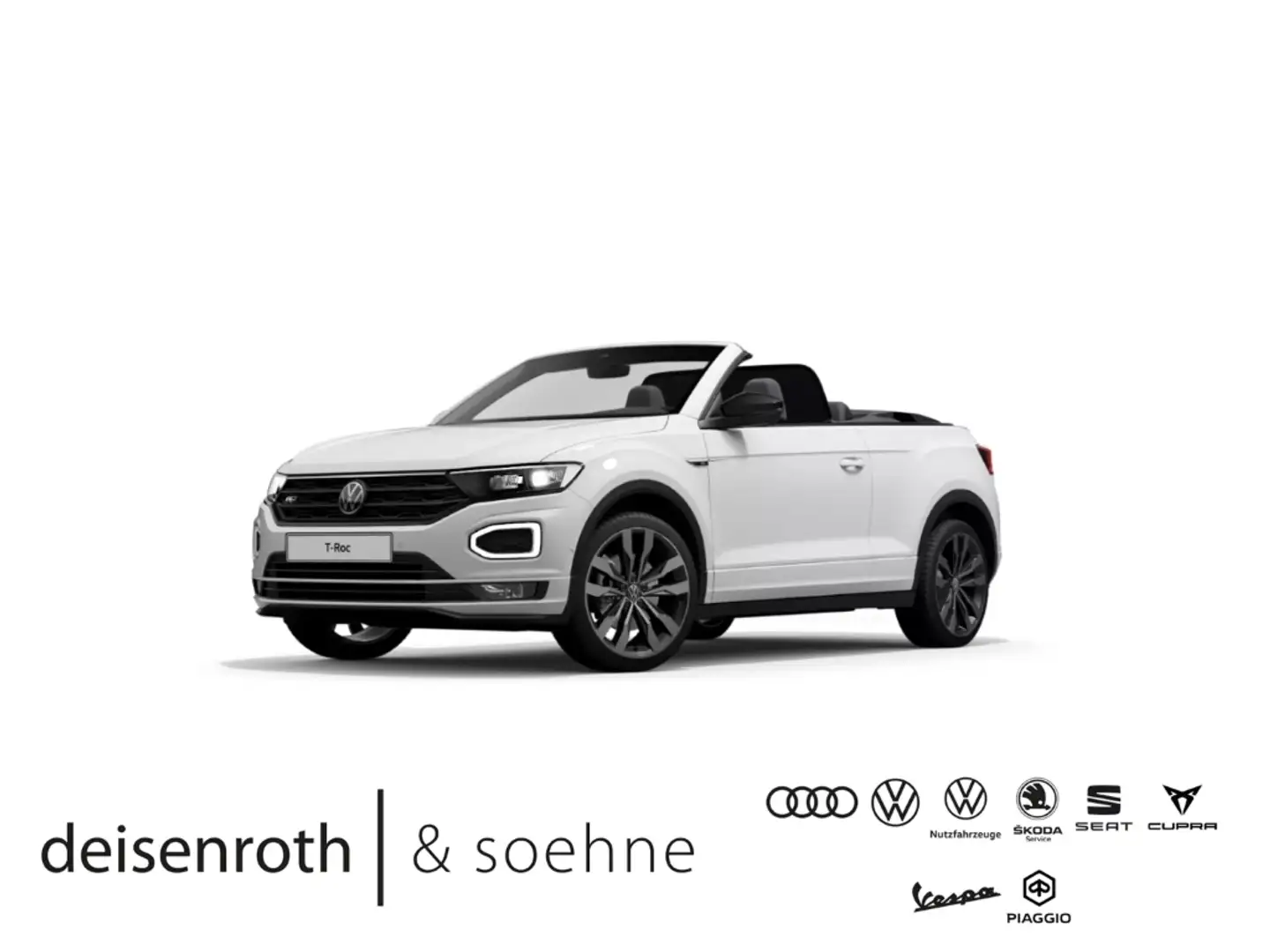 Volkswagen T-Roc Cabriolet R-Line 1.5 TSI DSG Nav/ACC/19''/LED/LHZ/ Weiß - 1