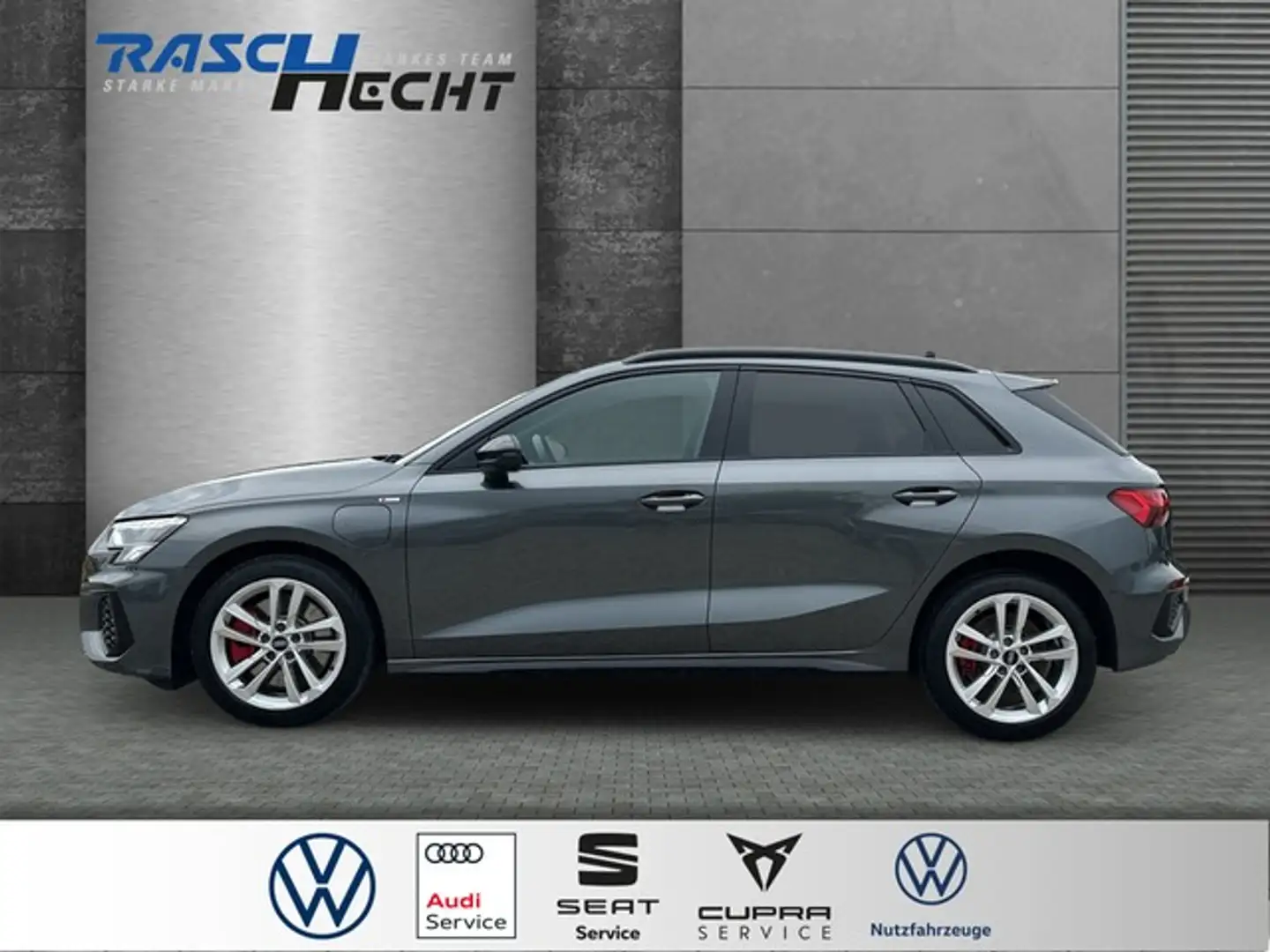 Audi A3 Sportback 45 TFSI e S line*LED*NAVI*SHZ* Gris - 2