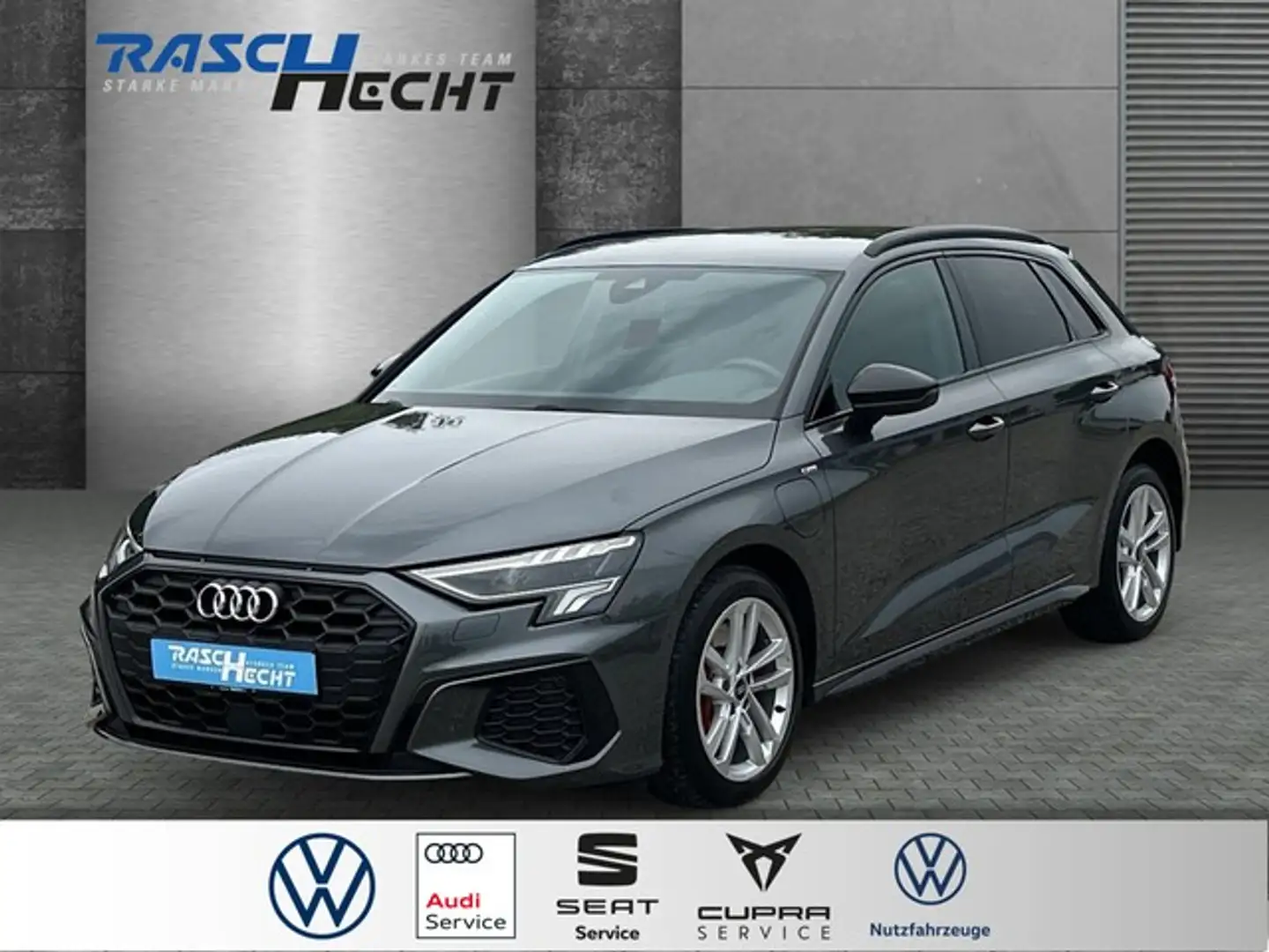 Audi A3 Sportback 45 TFSI e S line*LED*NAVI*SHZ* Gris - 1
