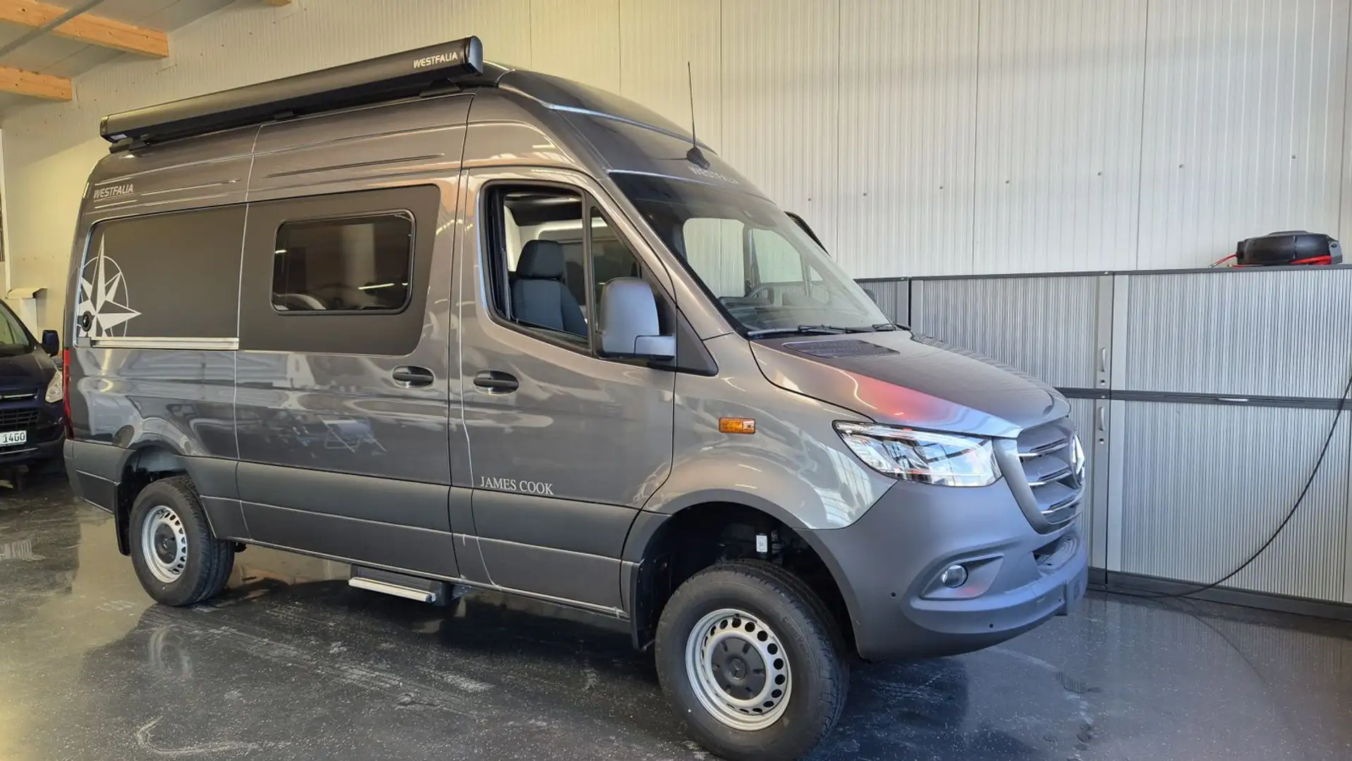 Westfalia James Cook Aufstelldach.190PS.Allrad.Solar Grijs - 1