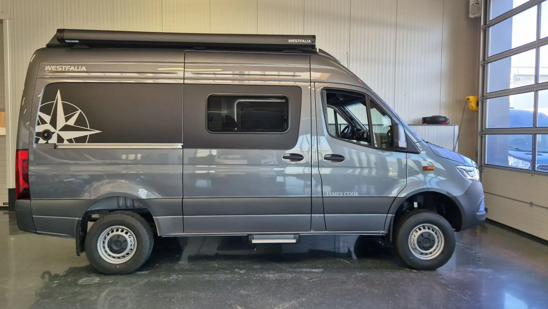 Westfalia James Cook Aufstelldach.190PS.Allrad.Solar Grijs - 2