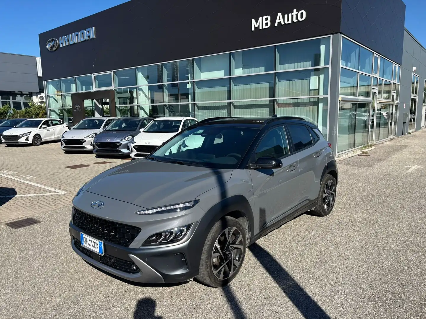 Hyundai KONA Kona 1.6 CRDI Hybrid 48V iMT XLine Grigio - 1